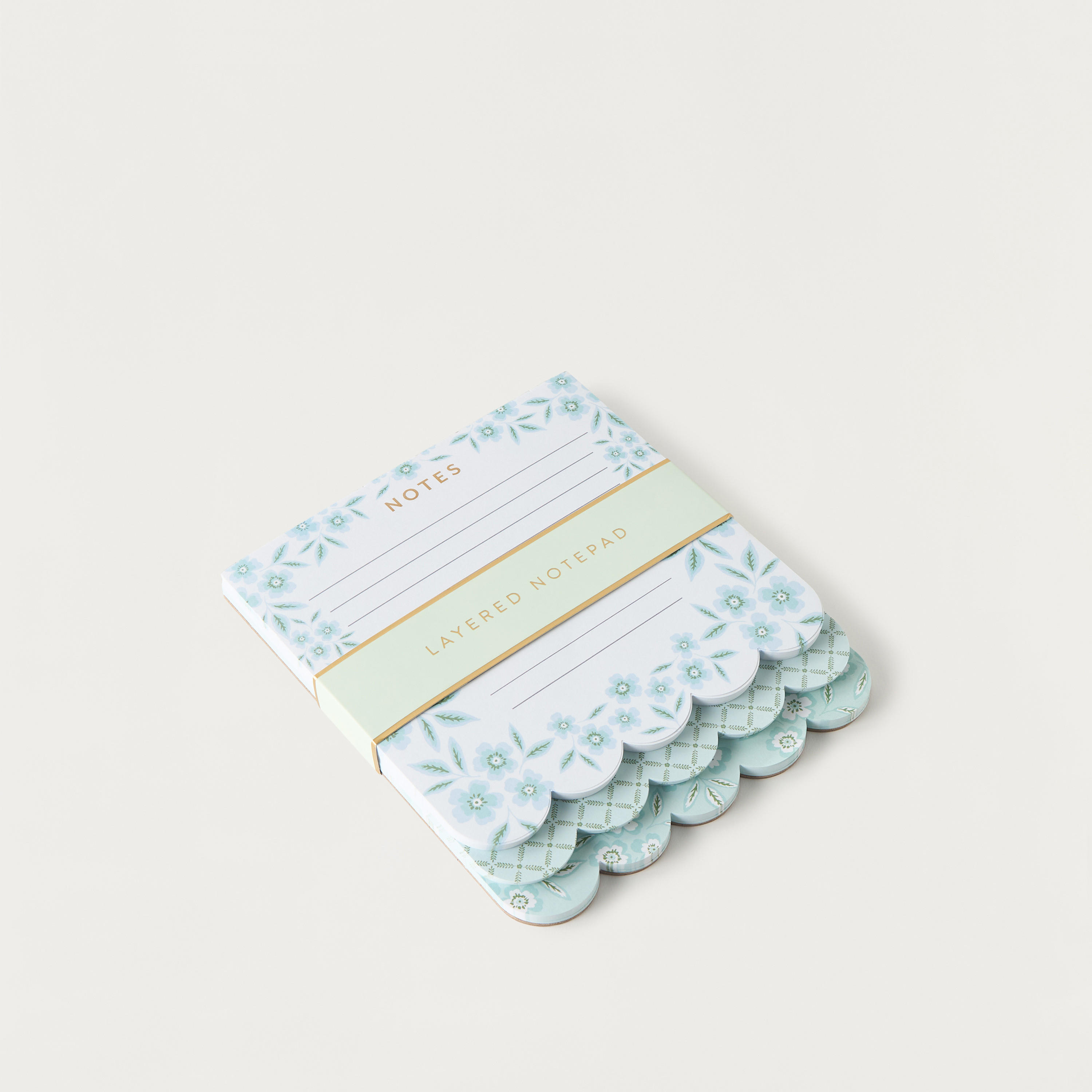 Floral Print Layered Notepad-school-stationery-notebooks-image-2
