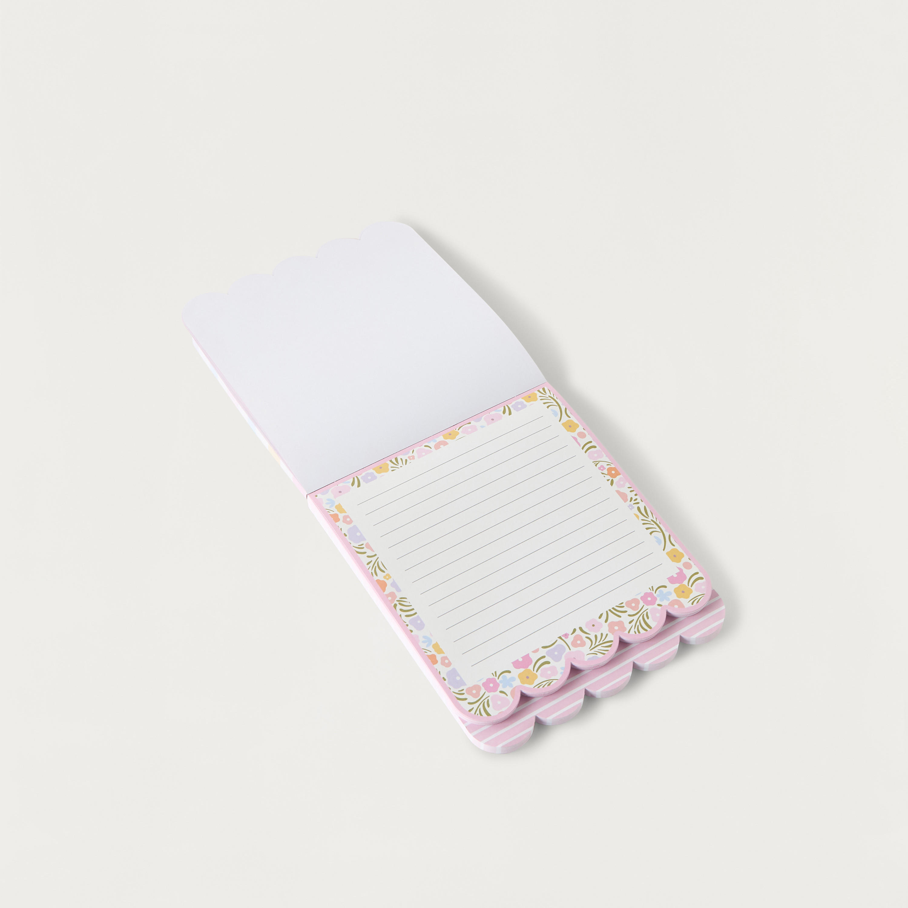 Floral Print Layered Notepad-school-stationery-sets-image-4
