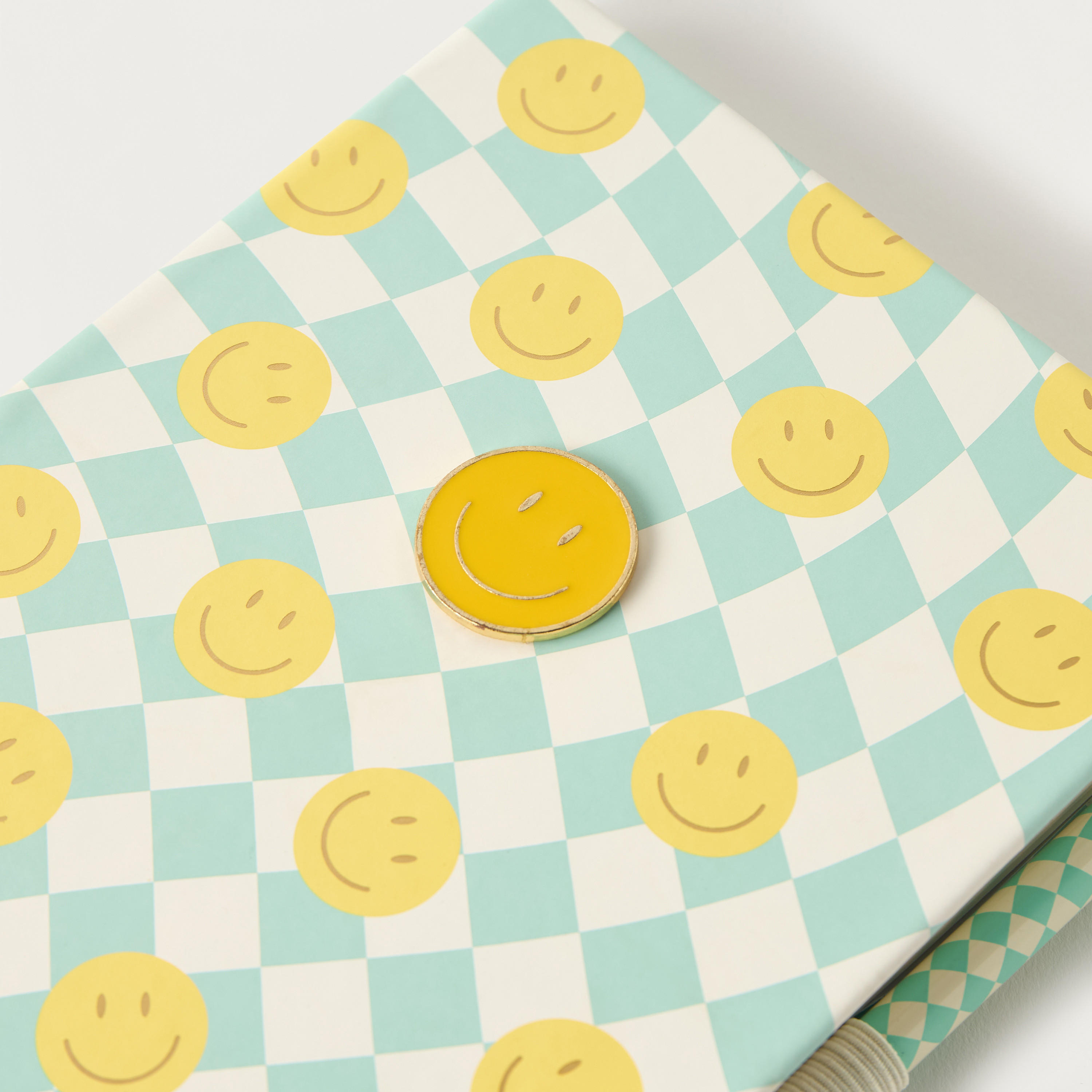 Smiley Print Journal with Pen-school-stationery-planners-image-3