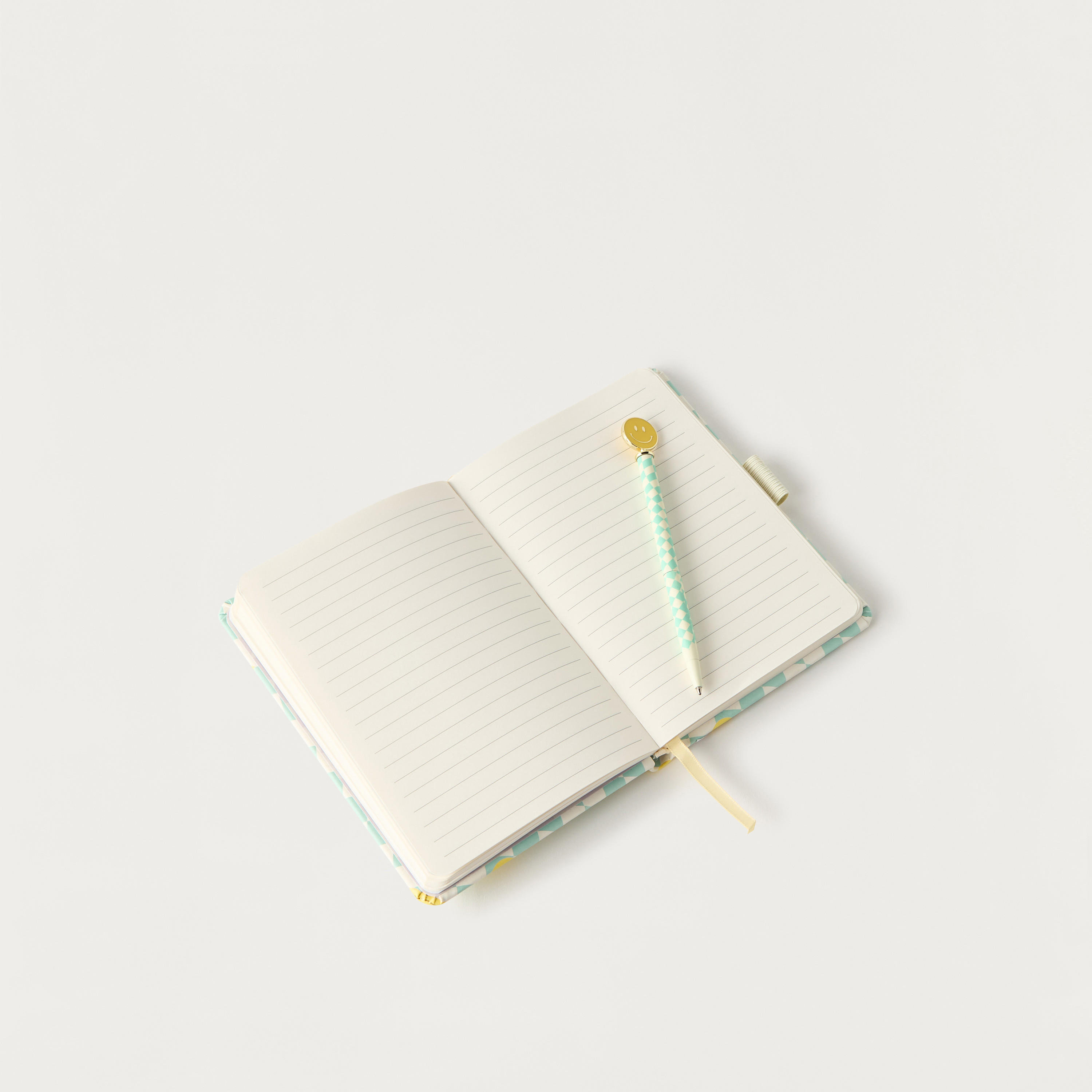 Smiley Print Journal with Pen-school-stationery-planners-image-4