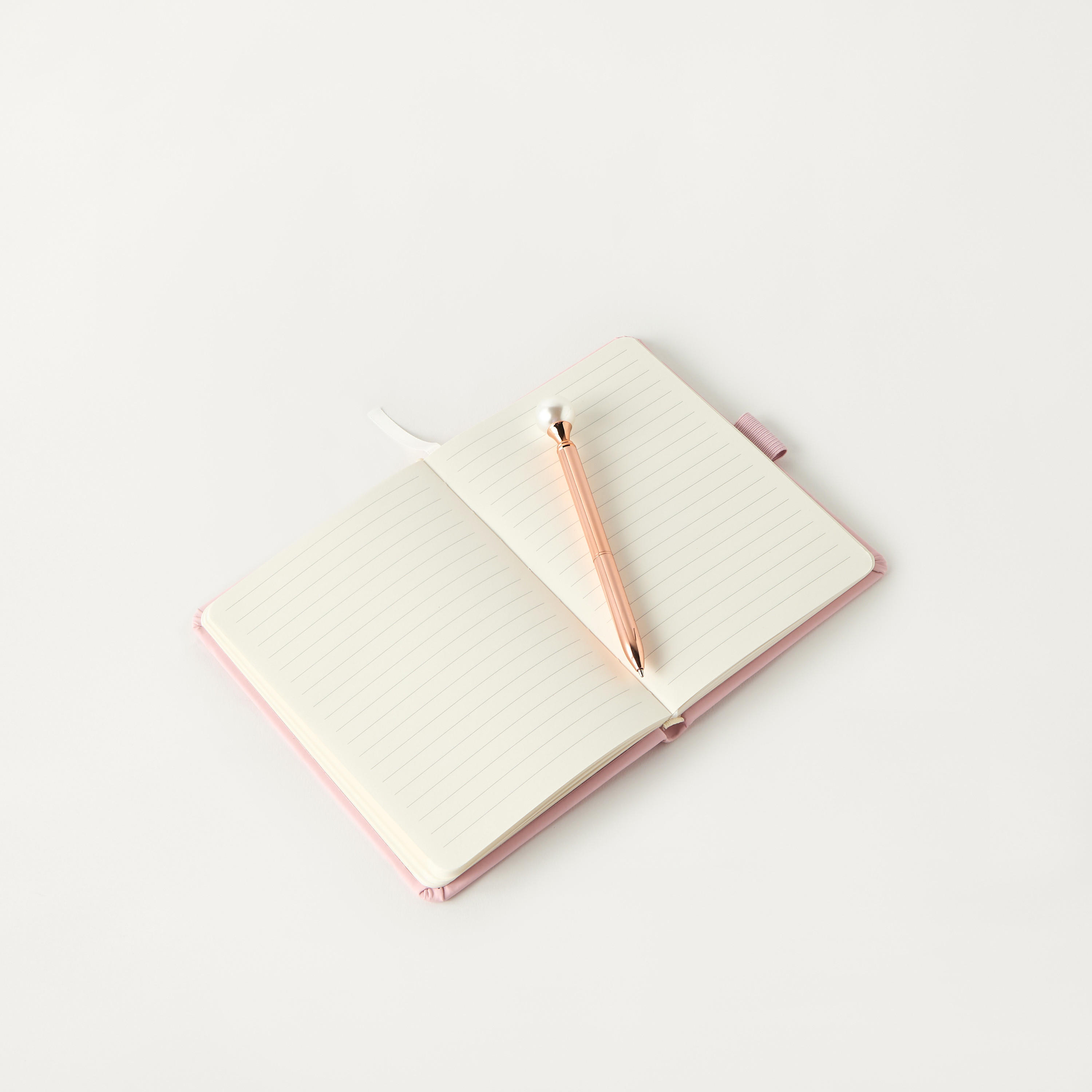 دفتر يوميات مزيّن باللؤلؤ مع قلم-school-stationery-planners-image-4