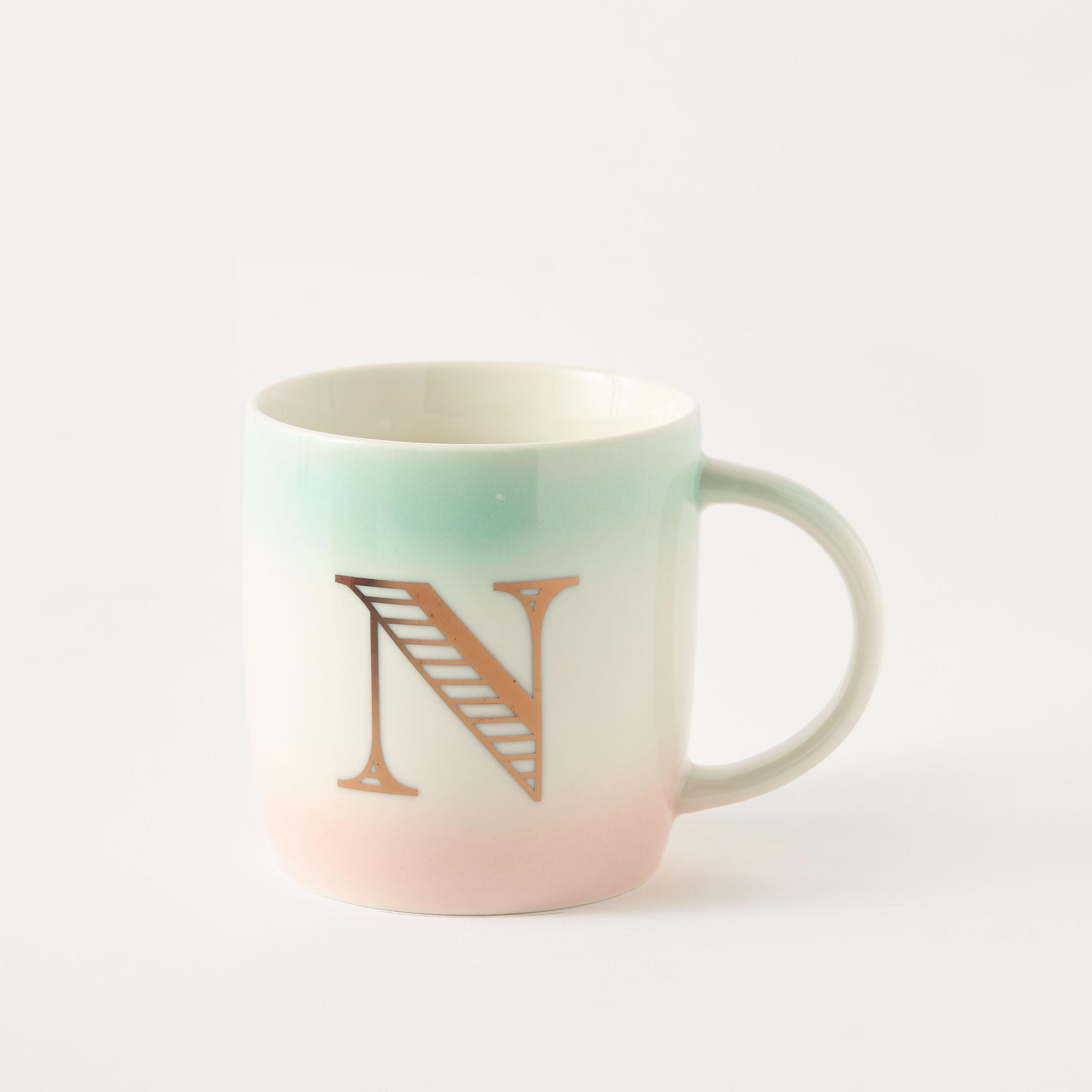 Colourblock Ceramic Mug with Initial A - 360 ml-household-dining-teaandcoffee-mugsandcups-image-1
