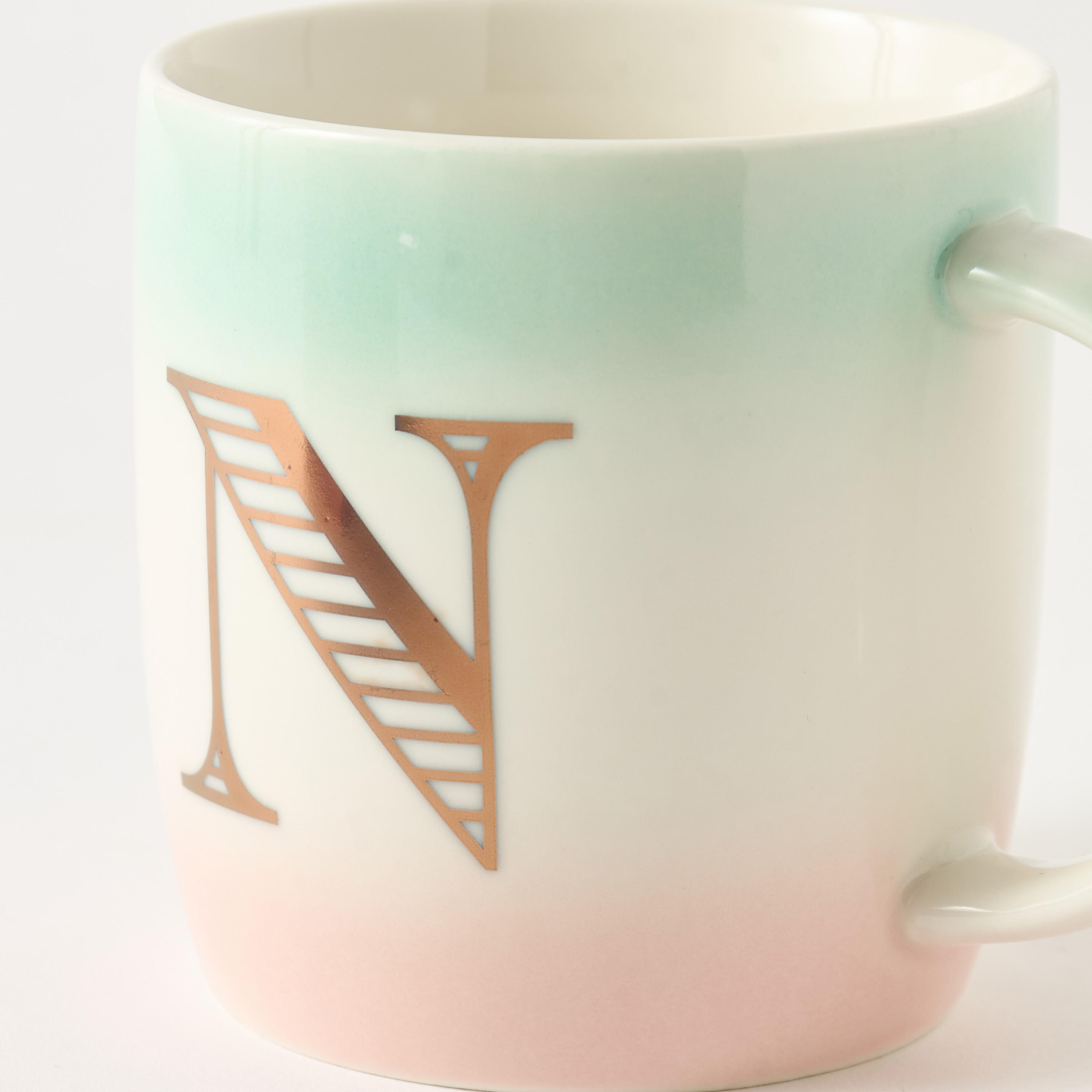 Colourblock Ceramic Mug with Initial A - 360 ml-household-dining-teaandcoffee-mugsandcups-image-3