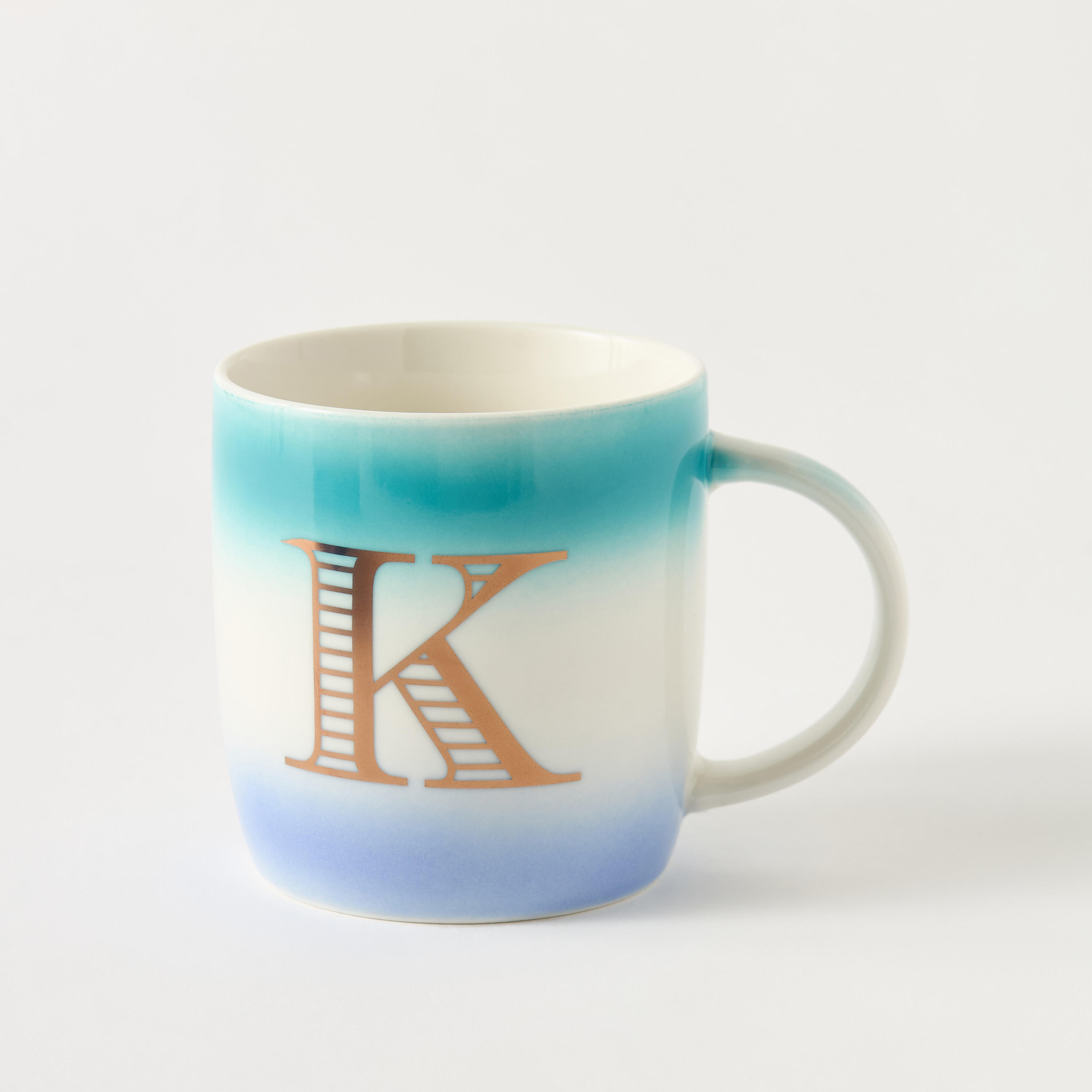 Colourblock Ceramic Mug with Initial A - 360 ml-household-dining-teaandcoffee-mugsandcups-image-1
