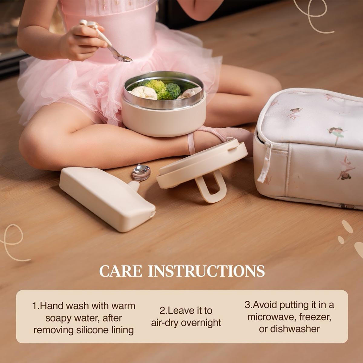 صندوق غداء مقسّم بغطاء بقفل مشبك وطبعات يونيكورن من سيترون - ضمان 6 أشهر-school-lunchessentials-lunchboxes-image-5