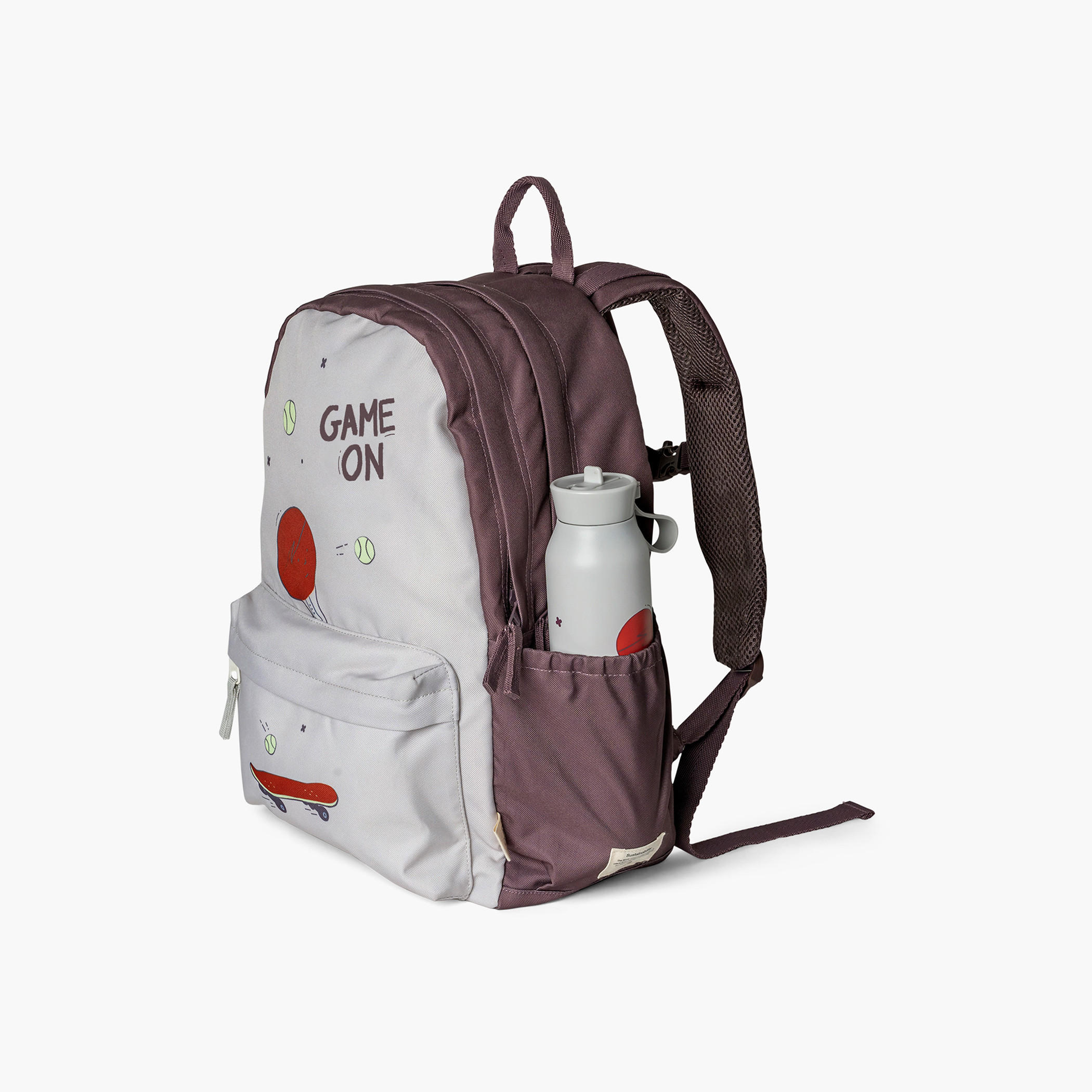 شنطة ظهر بحمّالات كتف قابلة للتعديل وسحّاب إغلاق وطبعات من سيترون - 29x40x15 سم-school-bagsandbackpacks-backpacks-image-3