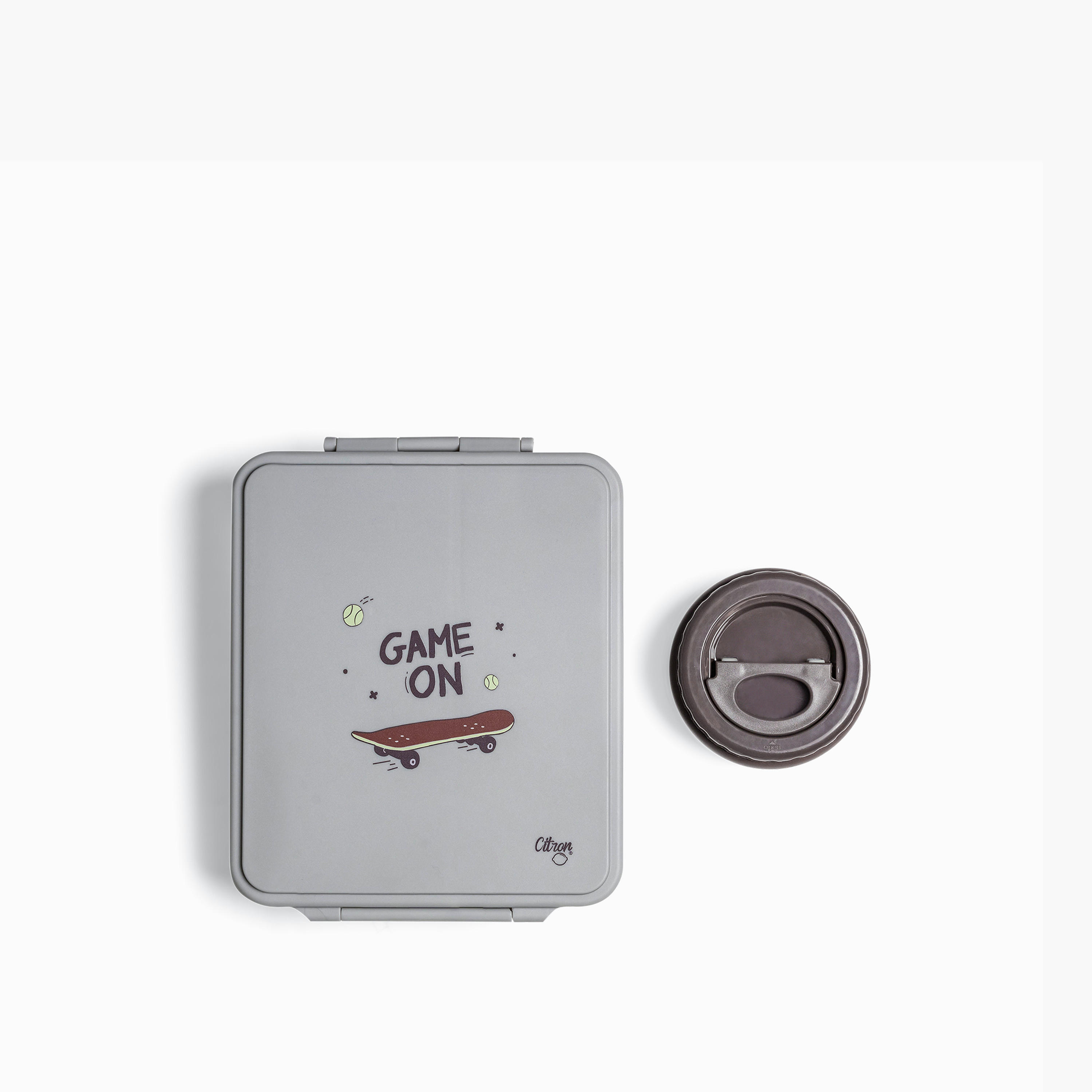 صندوق غداء مقسّم بغطاء بقفل مشبك وطبعات يونيكورن من سيترون - ضمان 6 أشهر-school-lunchessentials-lunchboxes-image-4