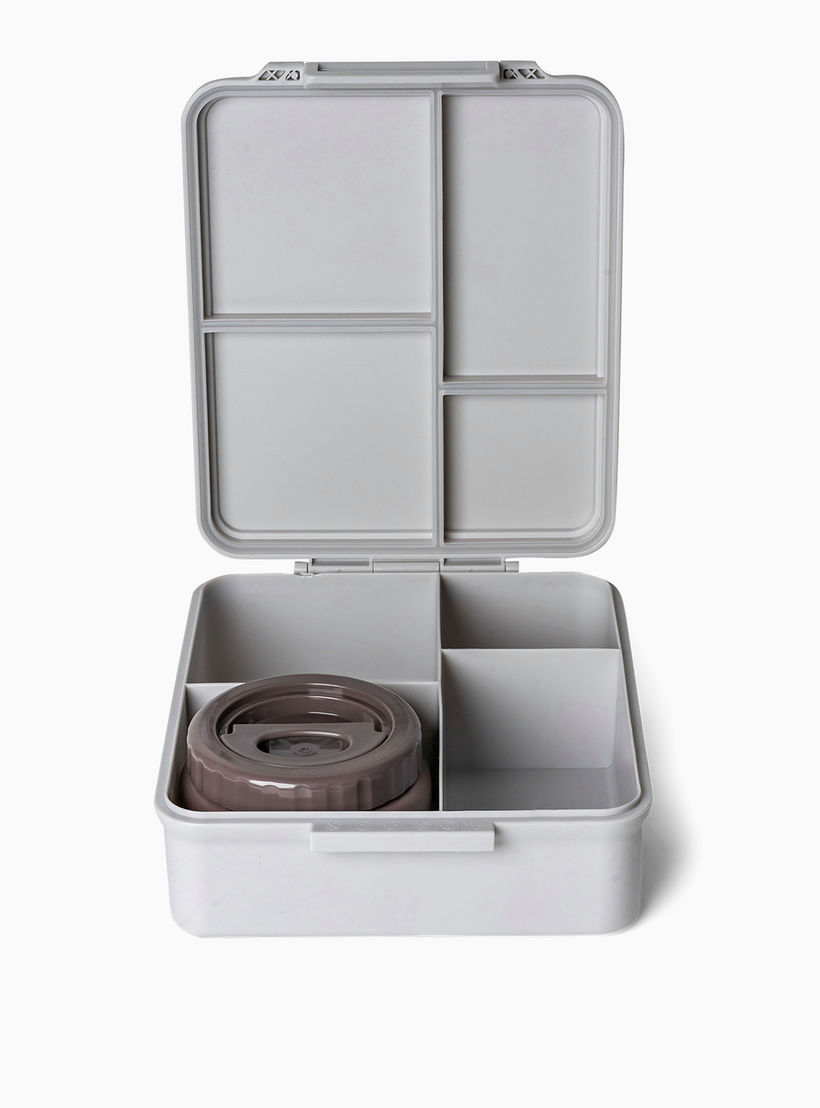 صندوق غداء مقسّم بغطاء بقفل مشبك وطبعات يونيكورن من سيترون - ضمان 6 أشهر-school-lunchessentials-lunchboxes-image-5