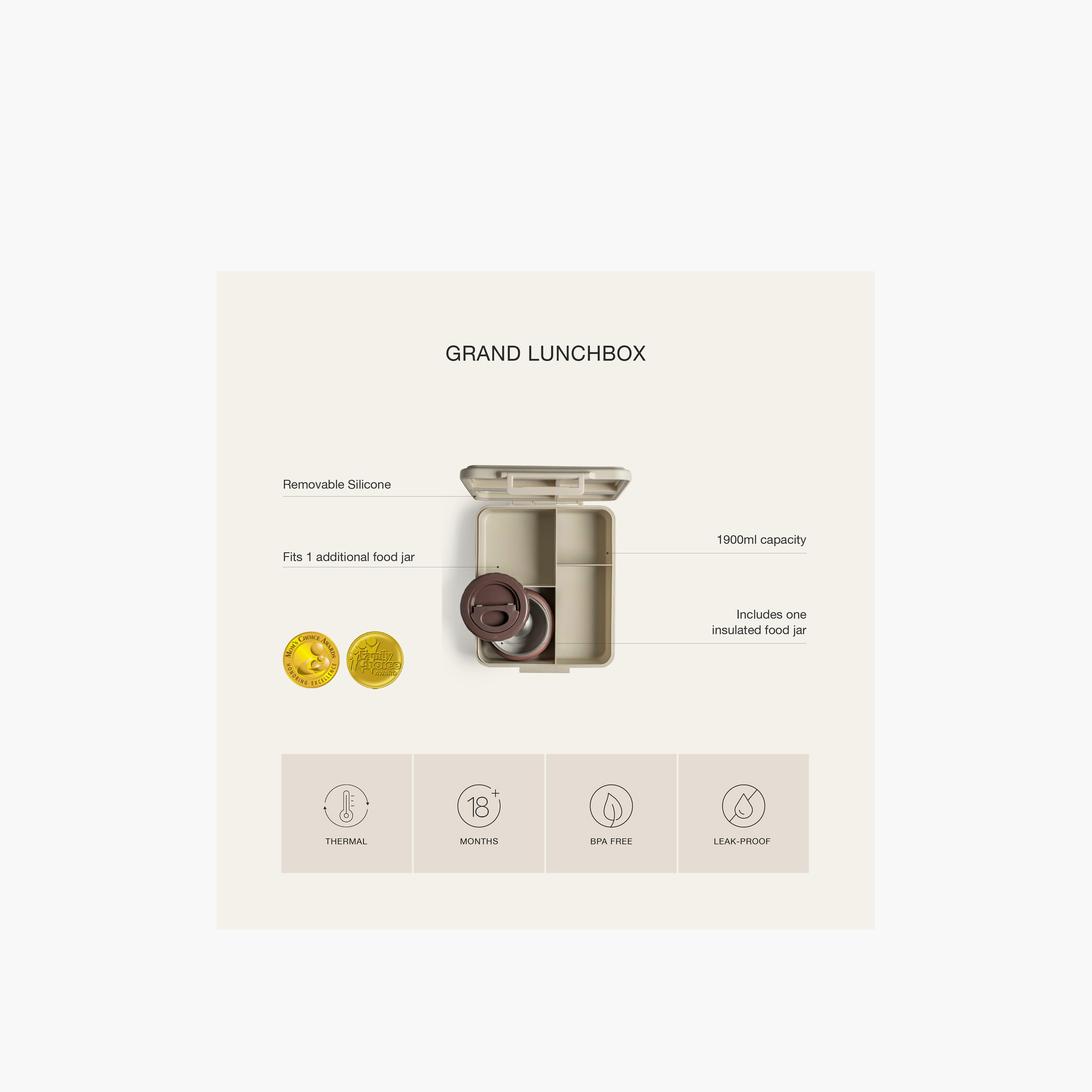 صندوق غداء مقسّم بغطاء بقفل مشبك وطبعات يونيكورن من سيترون - ضمان 6 أشهر-school-lunchessentials-lunchboxes-image-8