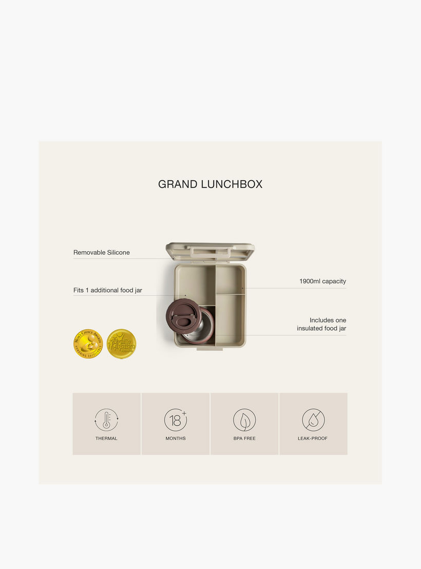 صندوق غداء مقسّم بغطاء بقفل مشبك وطبعات يونيكورن من سيترون - ضمان 6 أشهر-school-lunchessentials-lunchboxes-image-8