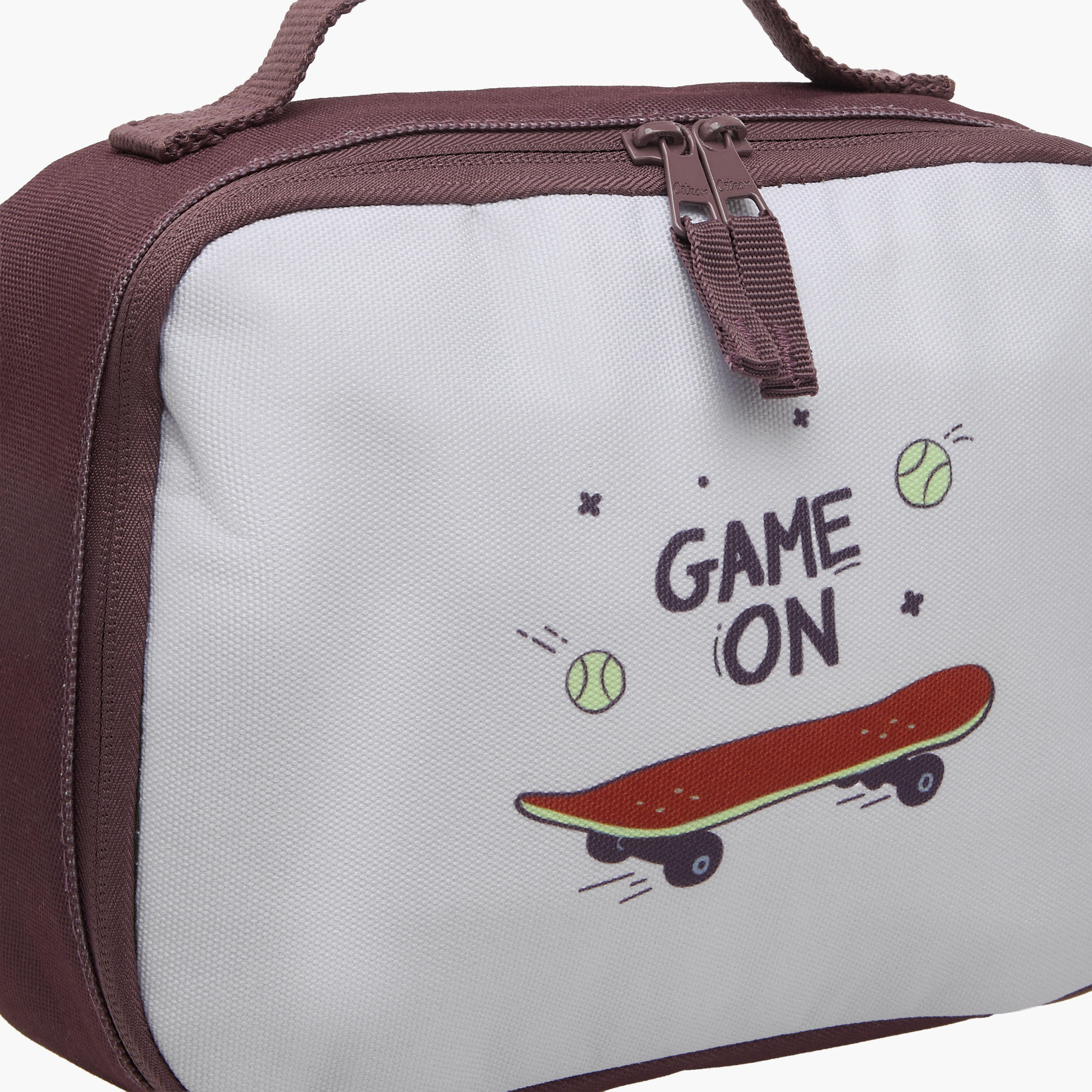 Citron Printed Insulated Lunch Bag with Handle and Zip Closure-school-lunchessentials-lunchbags-image-4