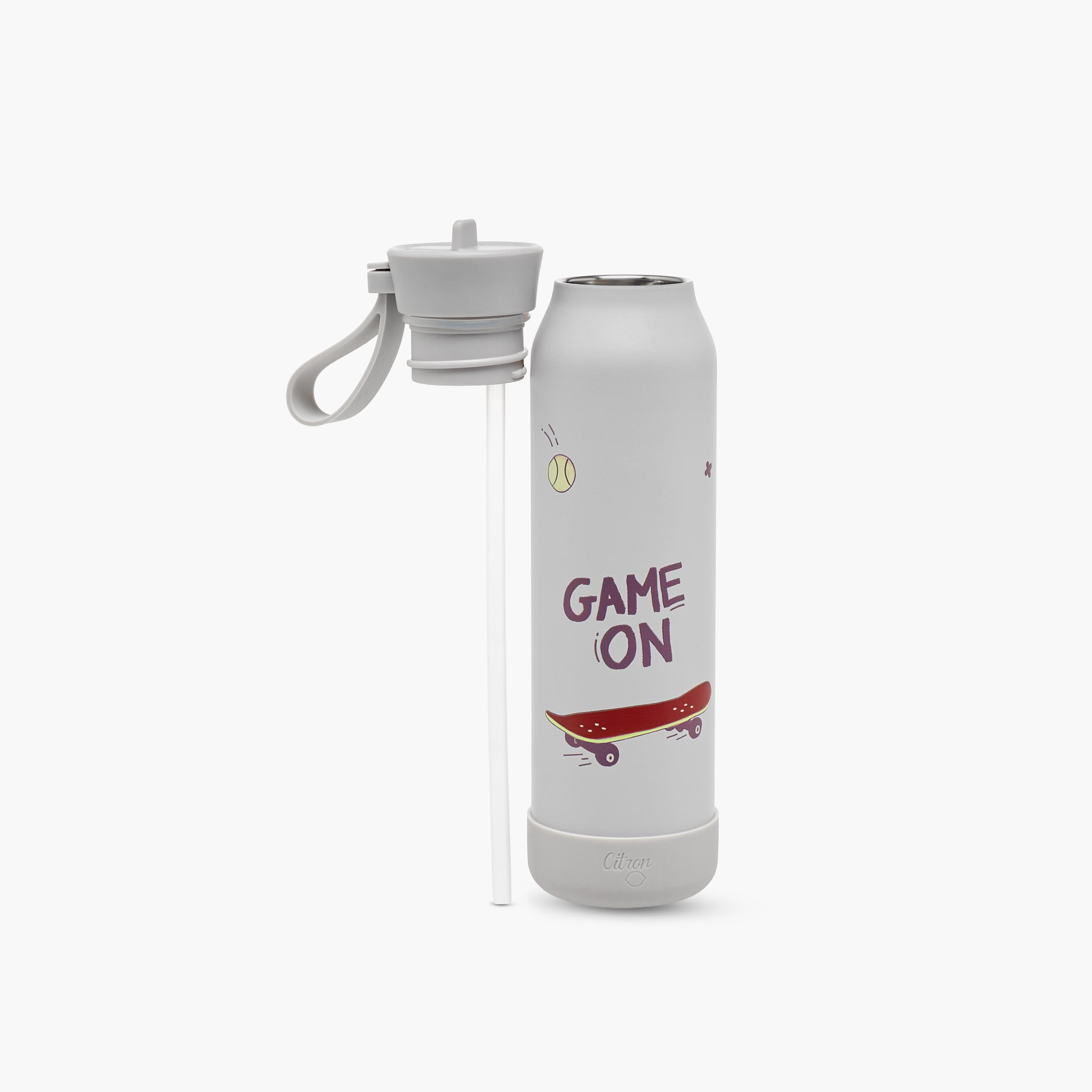 Citron Gaming Stainless Steel Water Bottle with Sipper and Vacuum Insulation -school-waterbottles-image-2