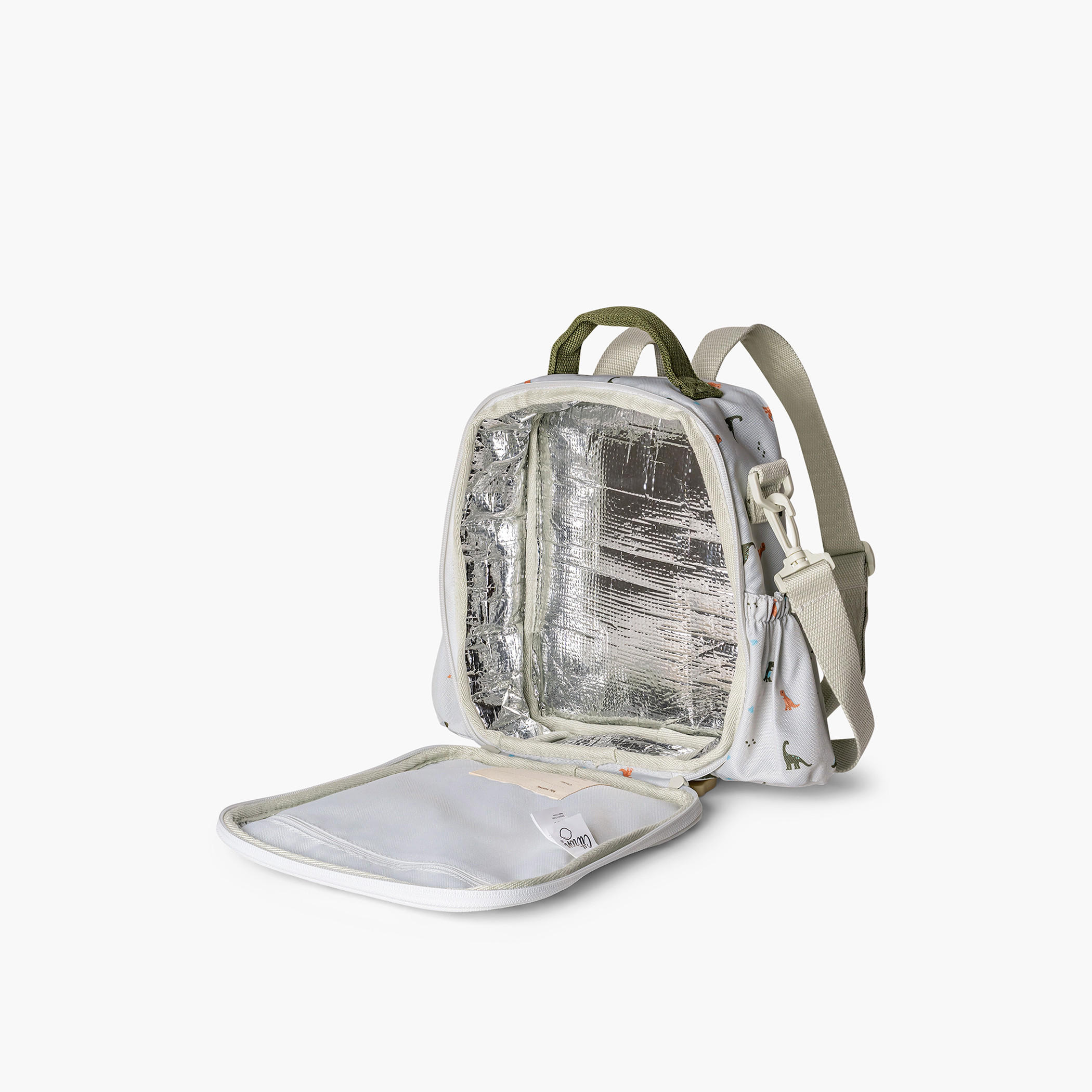 Citron Dinosaur Print Lunch Bag with Zip Closure-school-lunchessentials-lunchbags-image-3