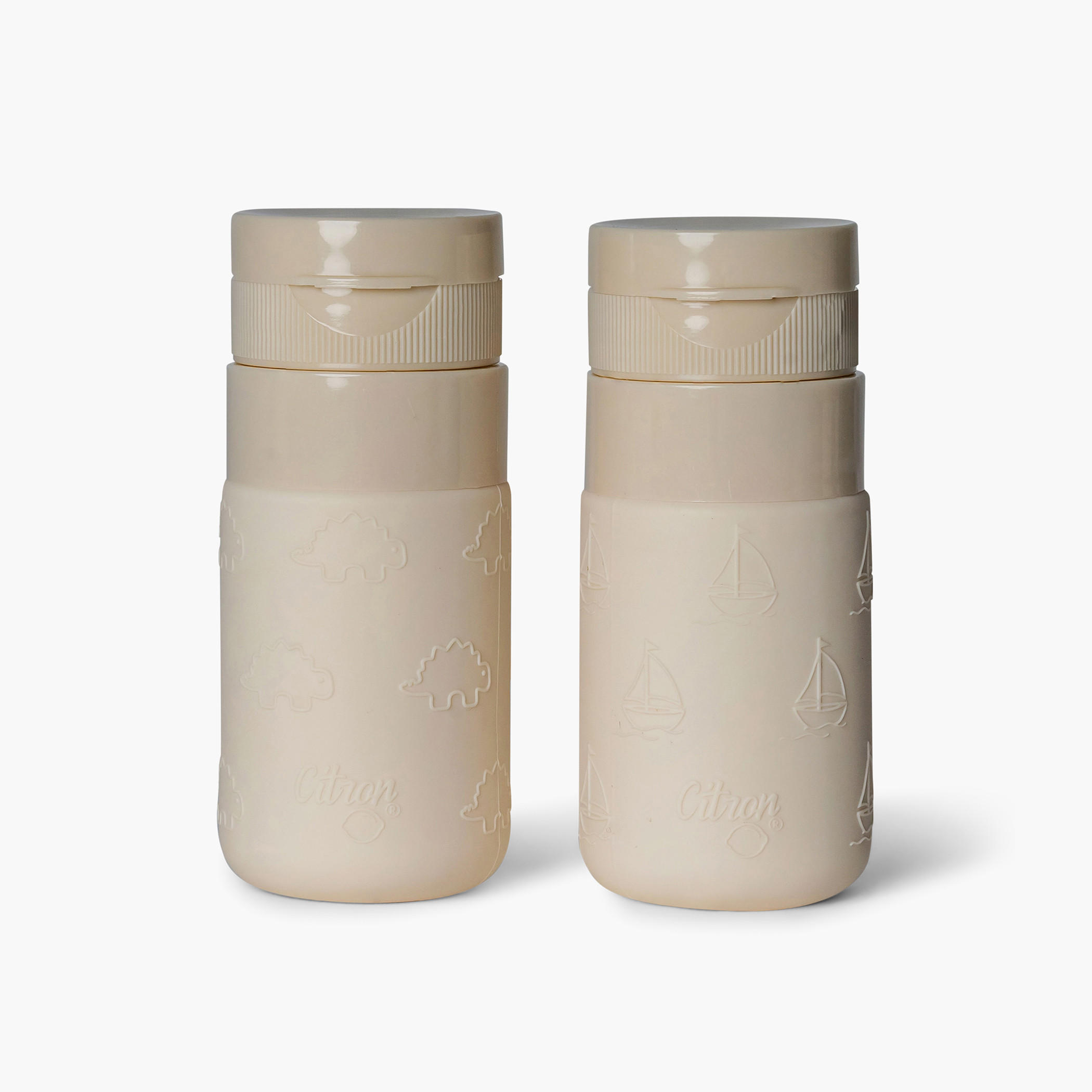 Citron Solid Plastic Water Bottle with No Drip Valve-school-lunchessentials-lunchboxes-image-1