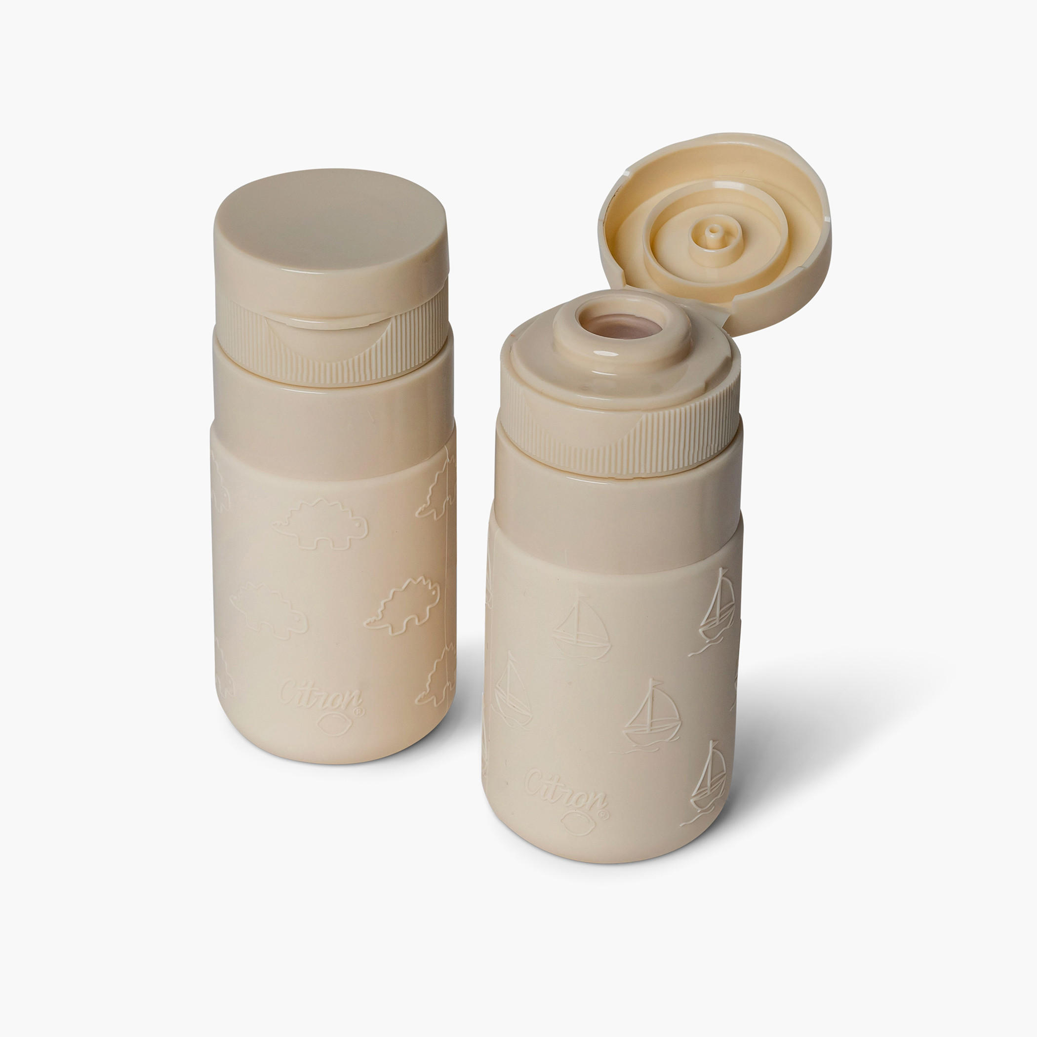 Citron Solid Plastic Water Bottle with No Drip Valve-school-lunchessentials-lunchboxes-image-2
