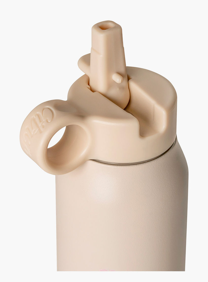 Citron Floral Stainless Steel Water Bottle with Straw – 250 ml-school-waterbottles-image-3