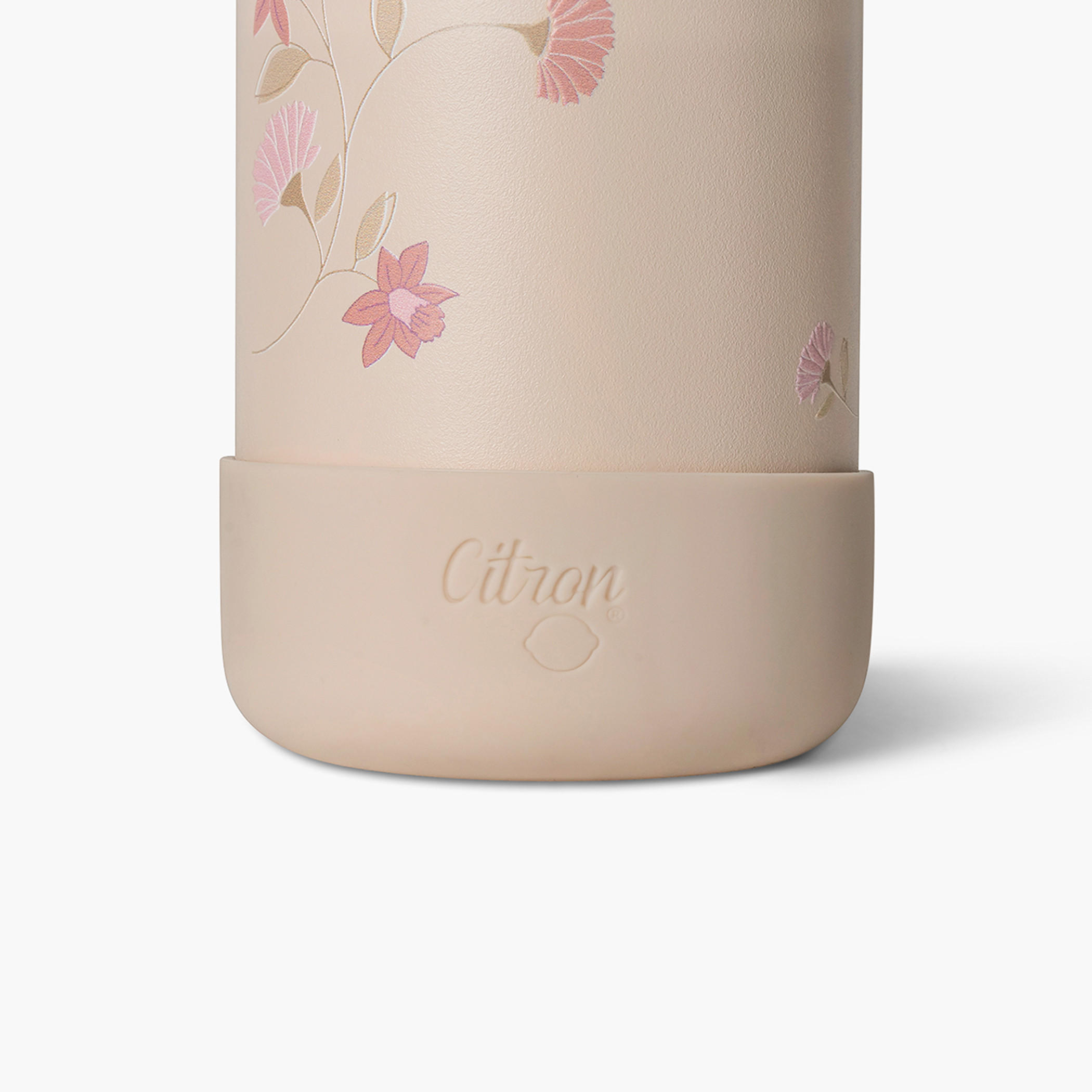 Citron Floral Stainless Steel Water Bottle with Straw – 250 ml-school-waterbottles-image-4
