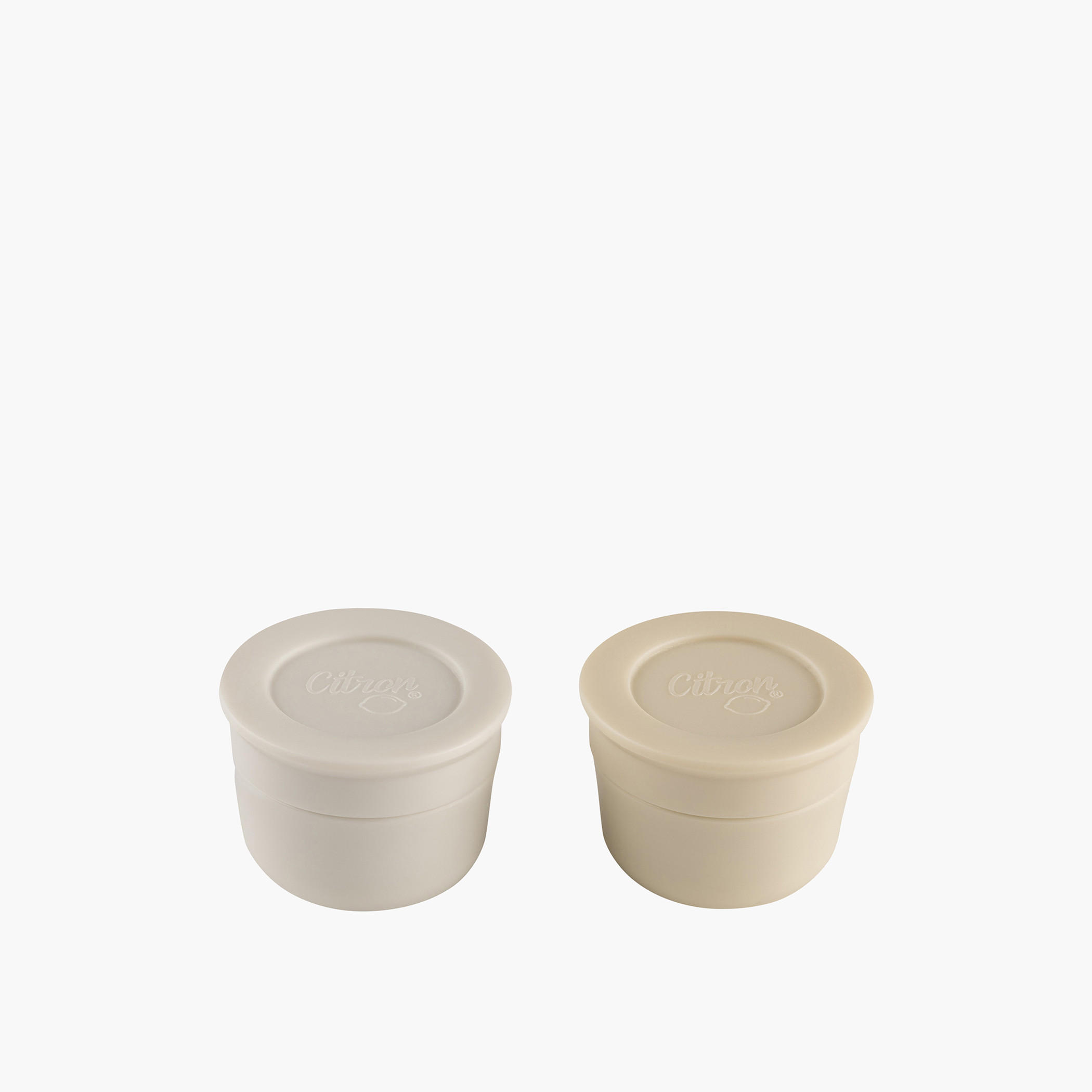 Citron Round Mini Sauce Container - Set of 2-school-lunchessentials-lunchboxes-image-1