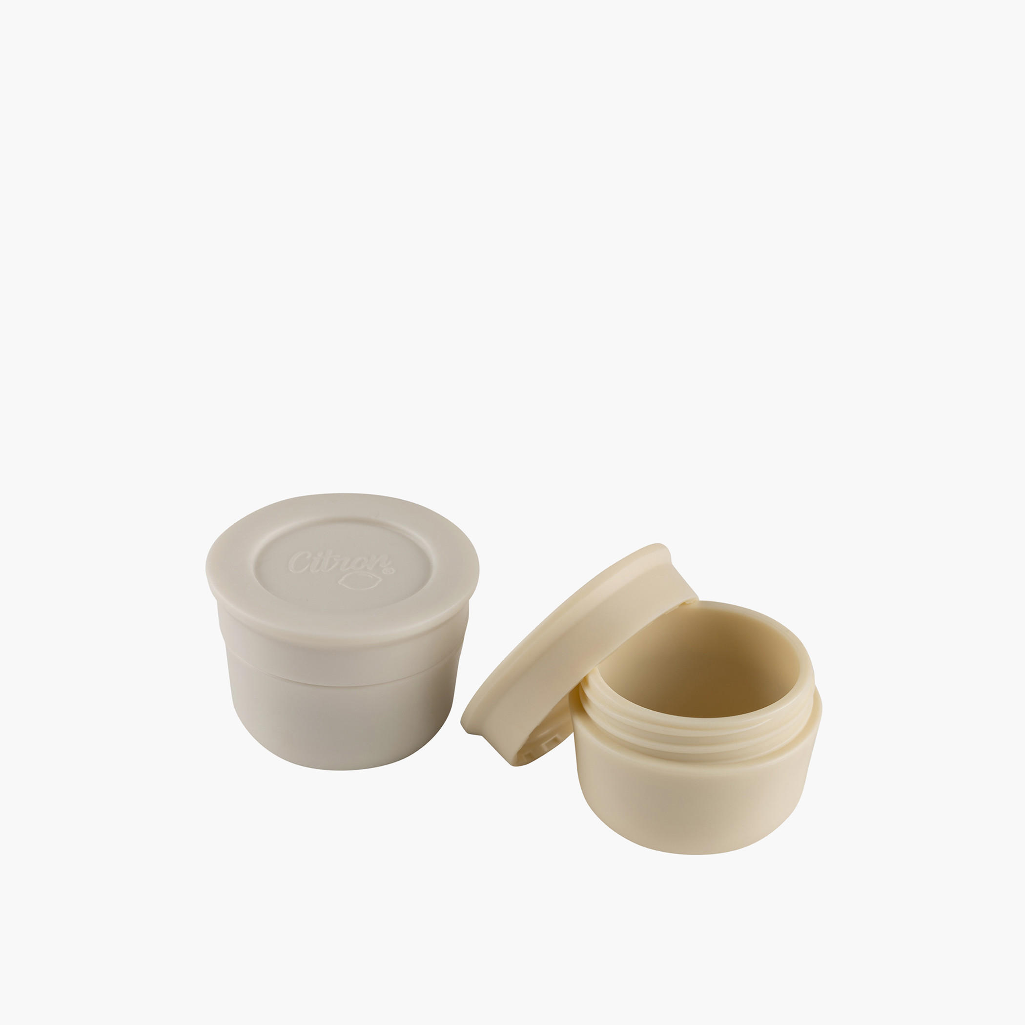 Citron Round Mini Sauce Container - Set of 2-school-lunchessentials-lunchboxes-image-2