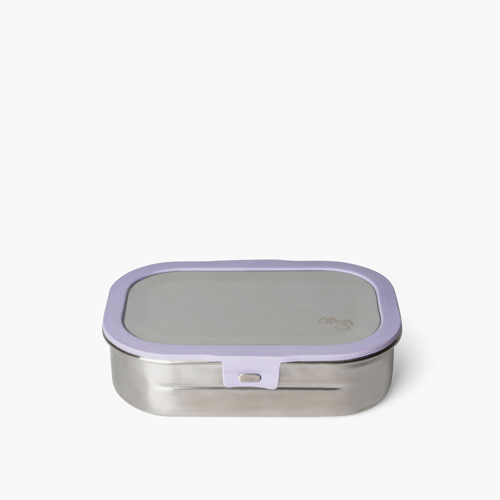 Citron Solid Lunch Box with Clip Lock Closure-school-lunchessentials-lunchboxes-image-3