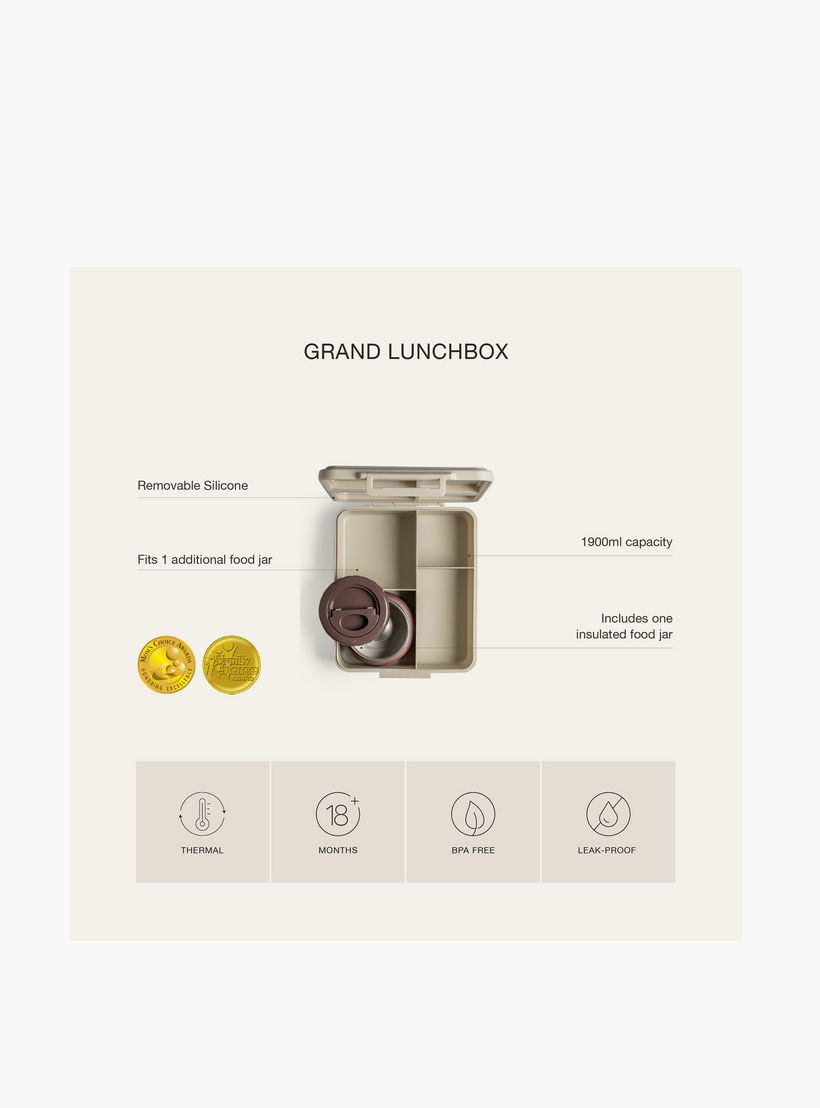 صندوق غداء مقسّم بغطاء بقفل مشبك وطبعات يونيكورن من سيترون - ضمان 6 أشهر-school-lunchessentials-lunchboxes-image-10