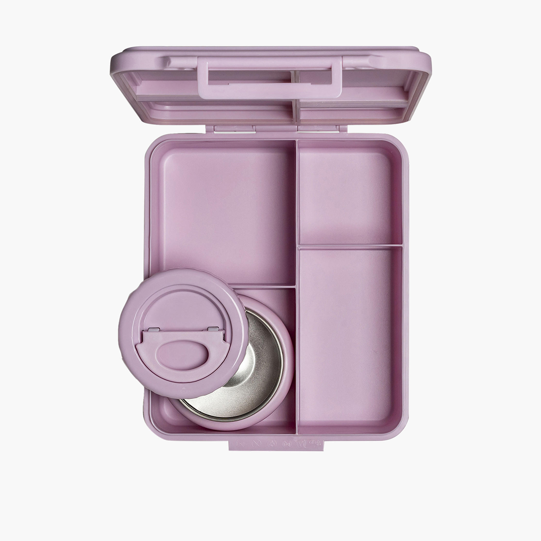 Citron Unicorn Print Sectioned Lunch Box with Clip Lock Lid6 -Month Warranty-school-lunchessentials-lunchboxes-image-2