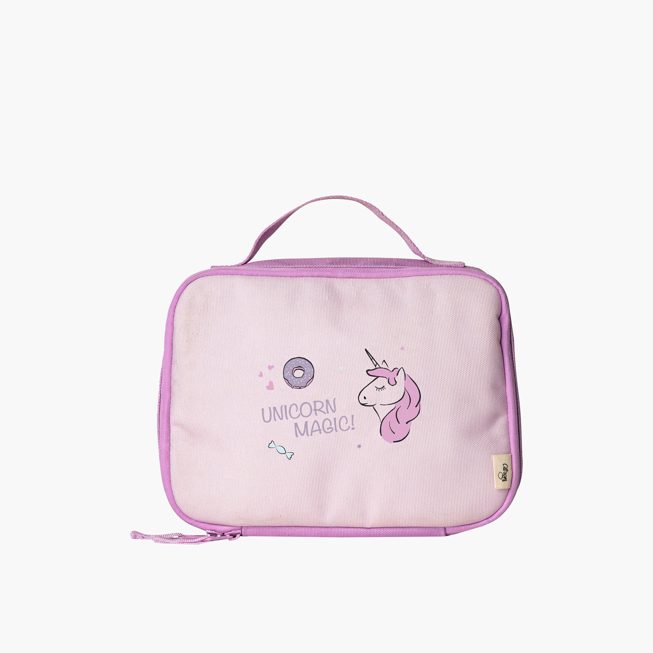 Citron Unicorn Print Lunch Bag with Zip Closure-school-lunchessentials-lunchbags-image-5