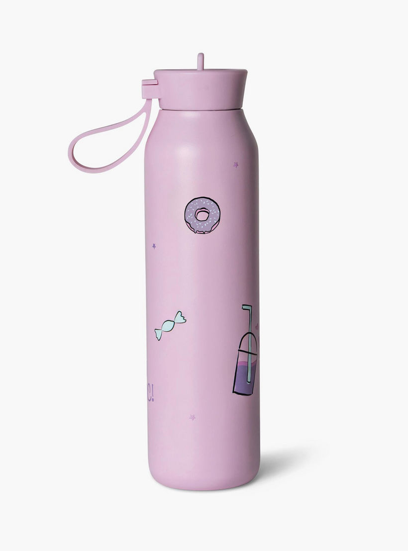 قارورة ماء ستانلس ستيل بقشّة وعزل حراري مزدوج وتصميم ألعاب من سيترون-school-waterbottles-image-1