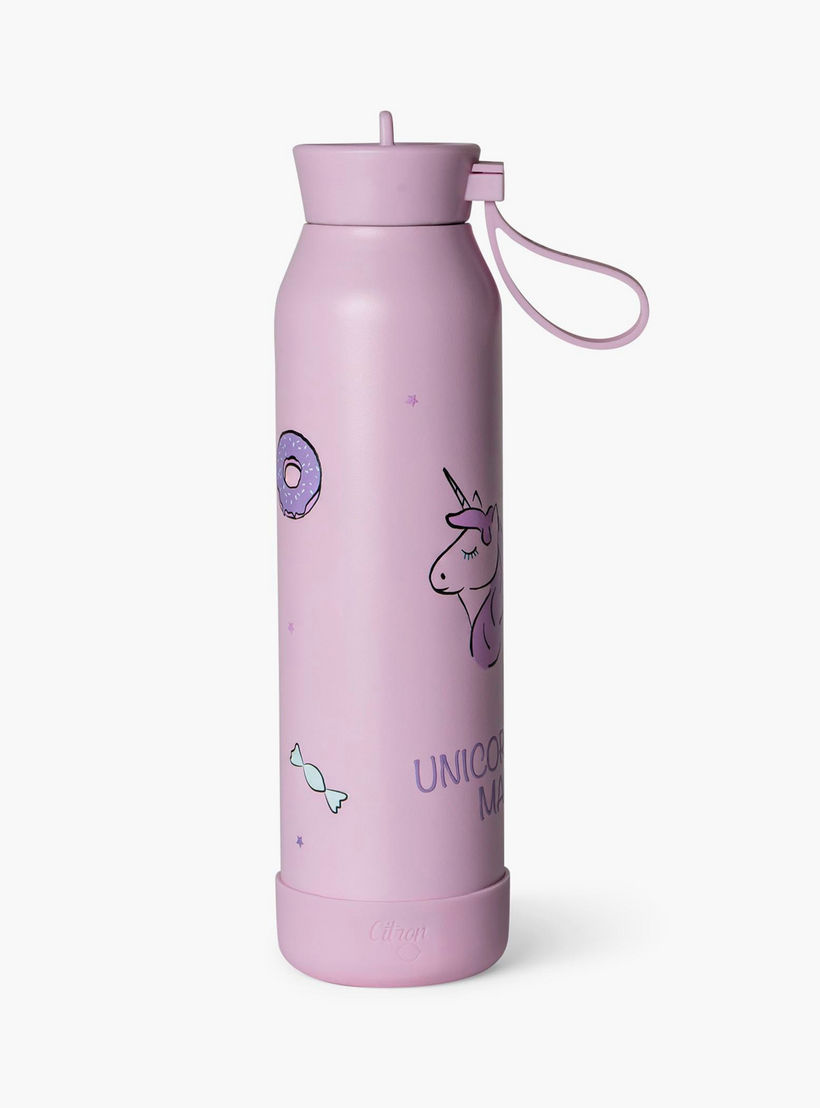 قارورة ماء ستانلس ستيل بقشّة وعزل حراري مزدوج وتصميم ألعاب من سيترون-school-waterbottles-image-3