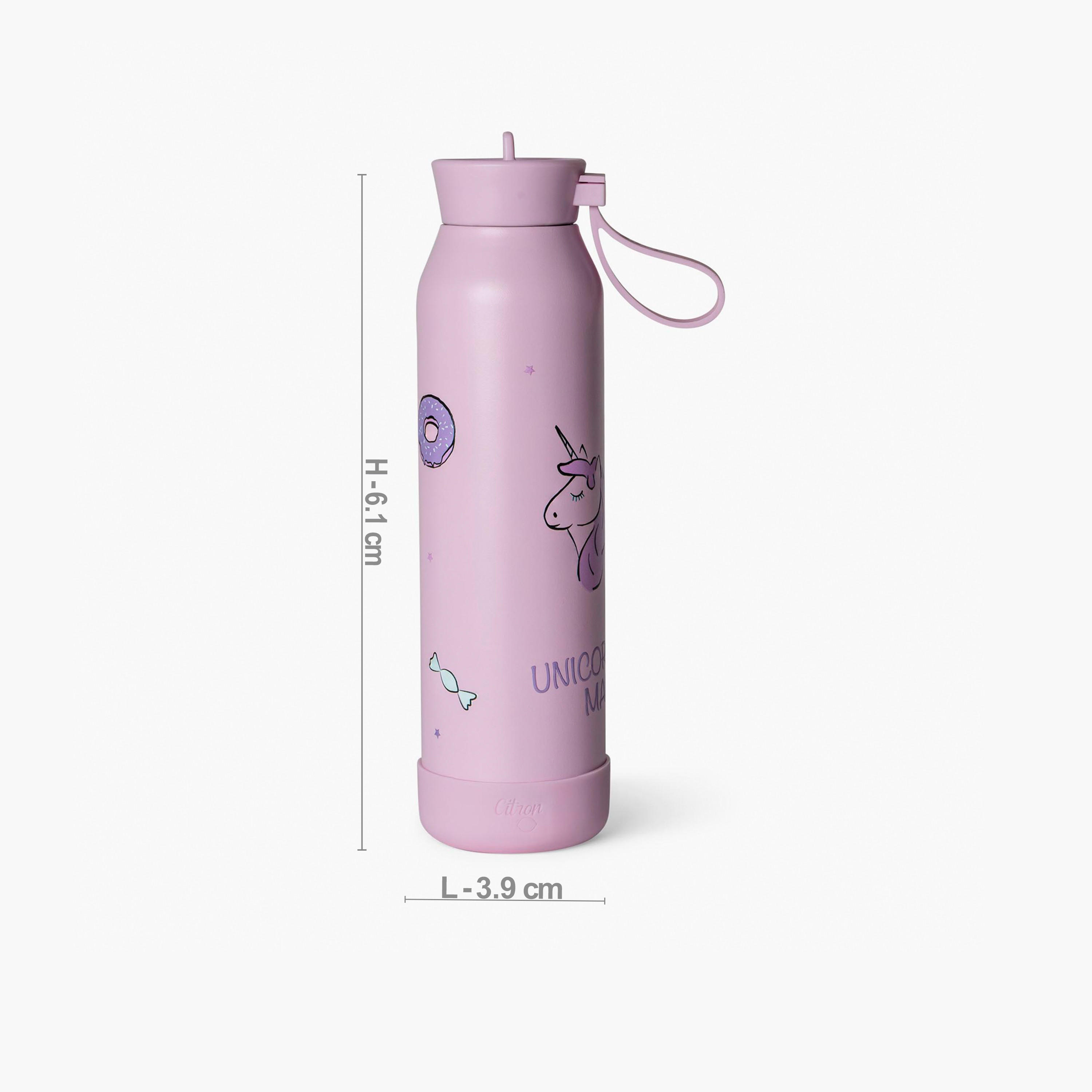 قارورة ماء ستانلس ستيل بقشّة وعزل حراري مزدوج وتصميم ألعاب من سيترون-school-waterbottles-image-4