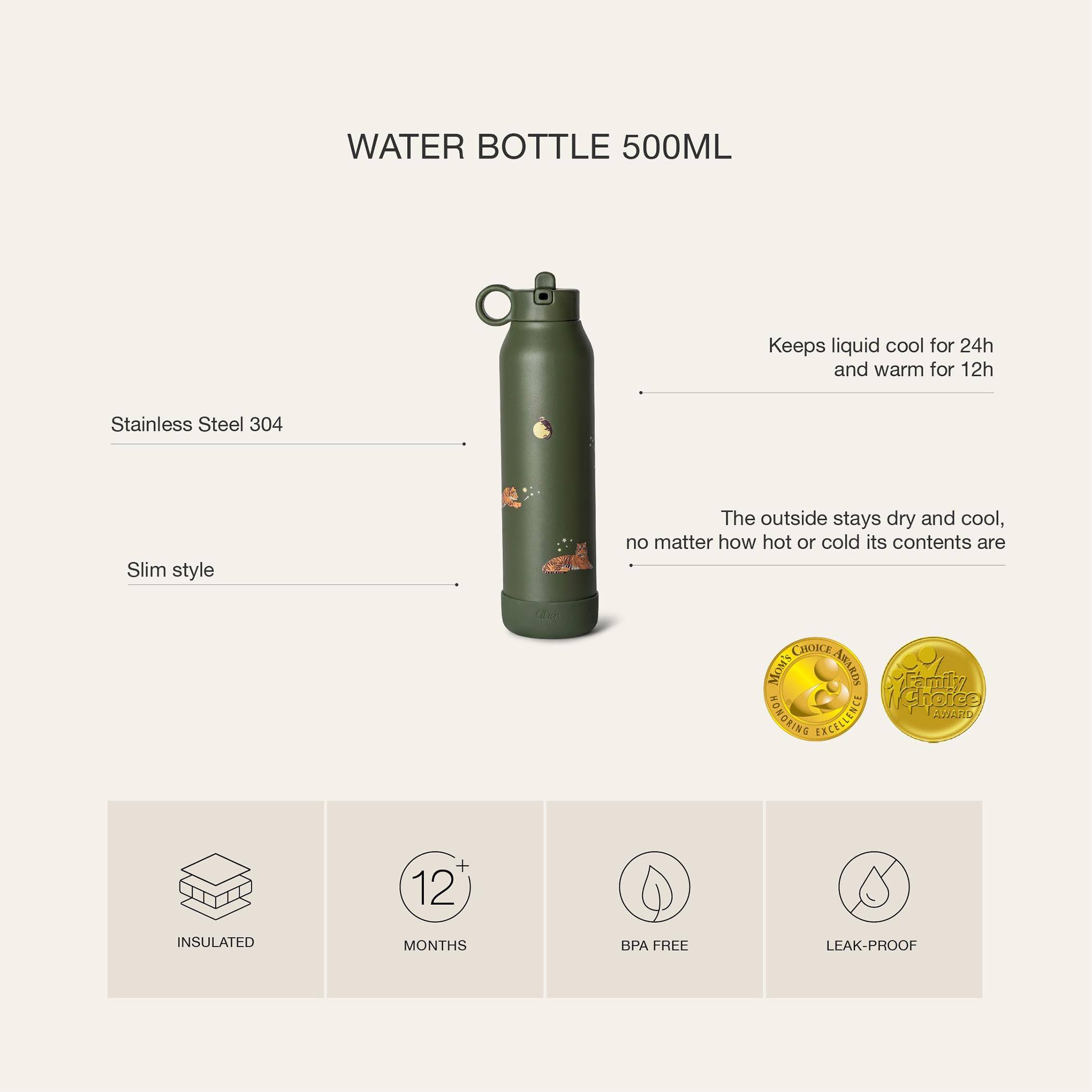 قارورة ماء ستانلس ستيل بقشّة وعزل حراري مزدوج وتصميم ألعاب من سيترون-school-waterbottles-image-7
