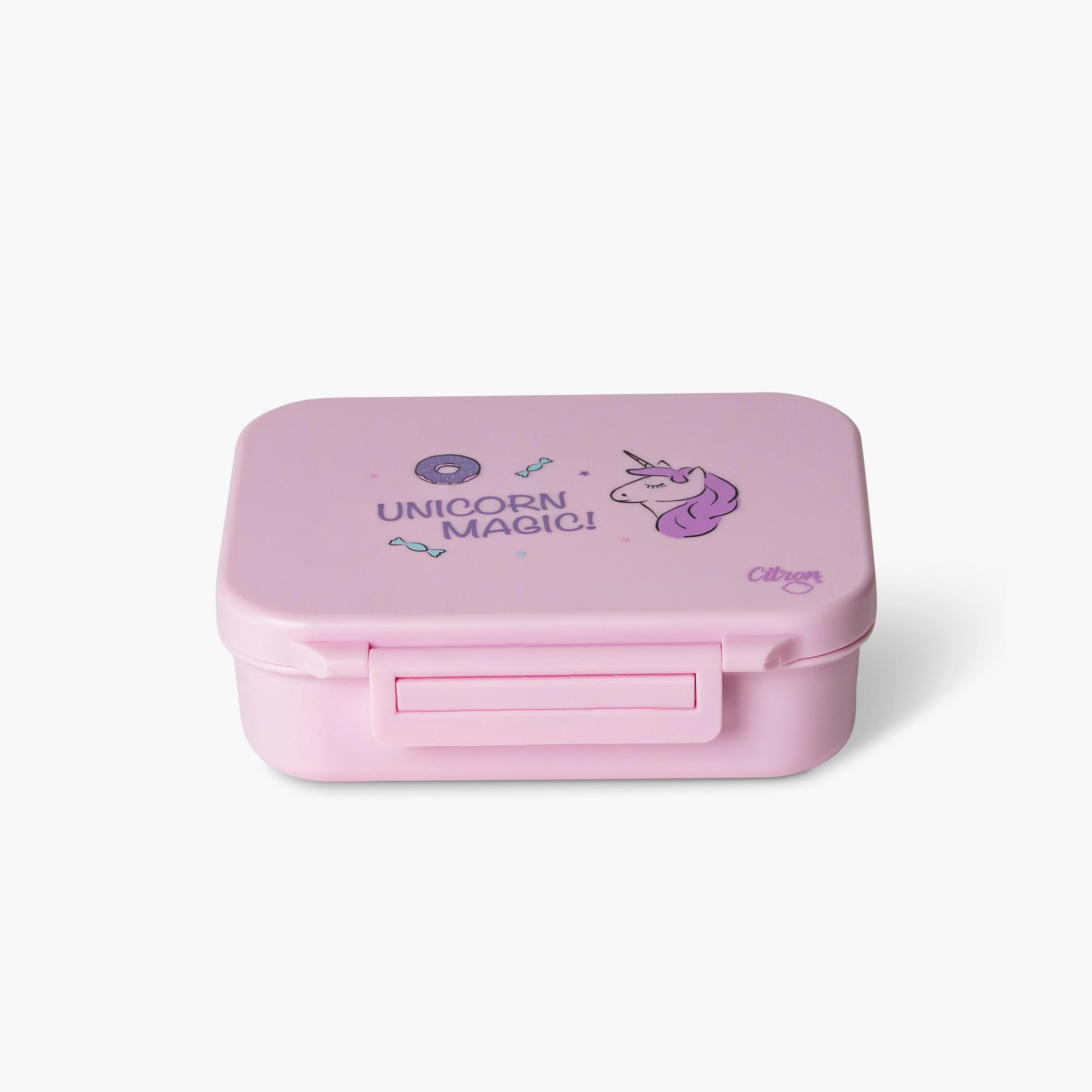 Citron Floral Print Lunch Box with Clip Lock-school-lunchessentials-lunchboxes-image-1