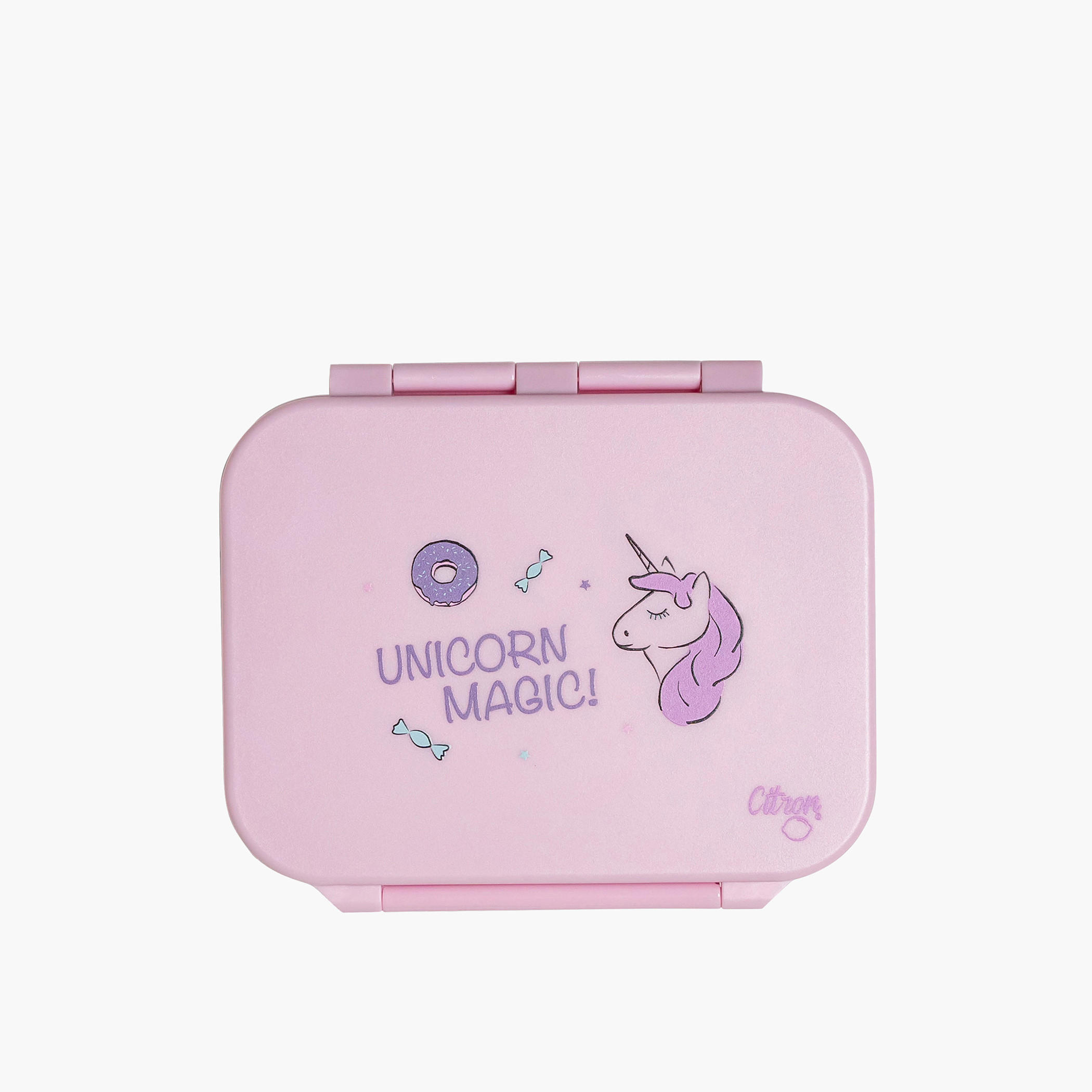 Citron Floral Print Lunch Box with Clip Lock-school-lunchessentials-lunchboxes-image-1