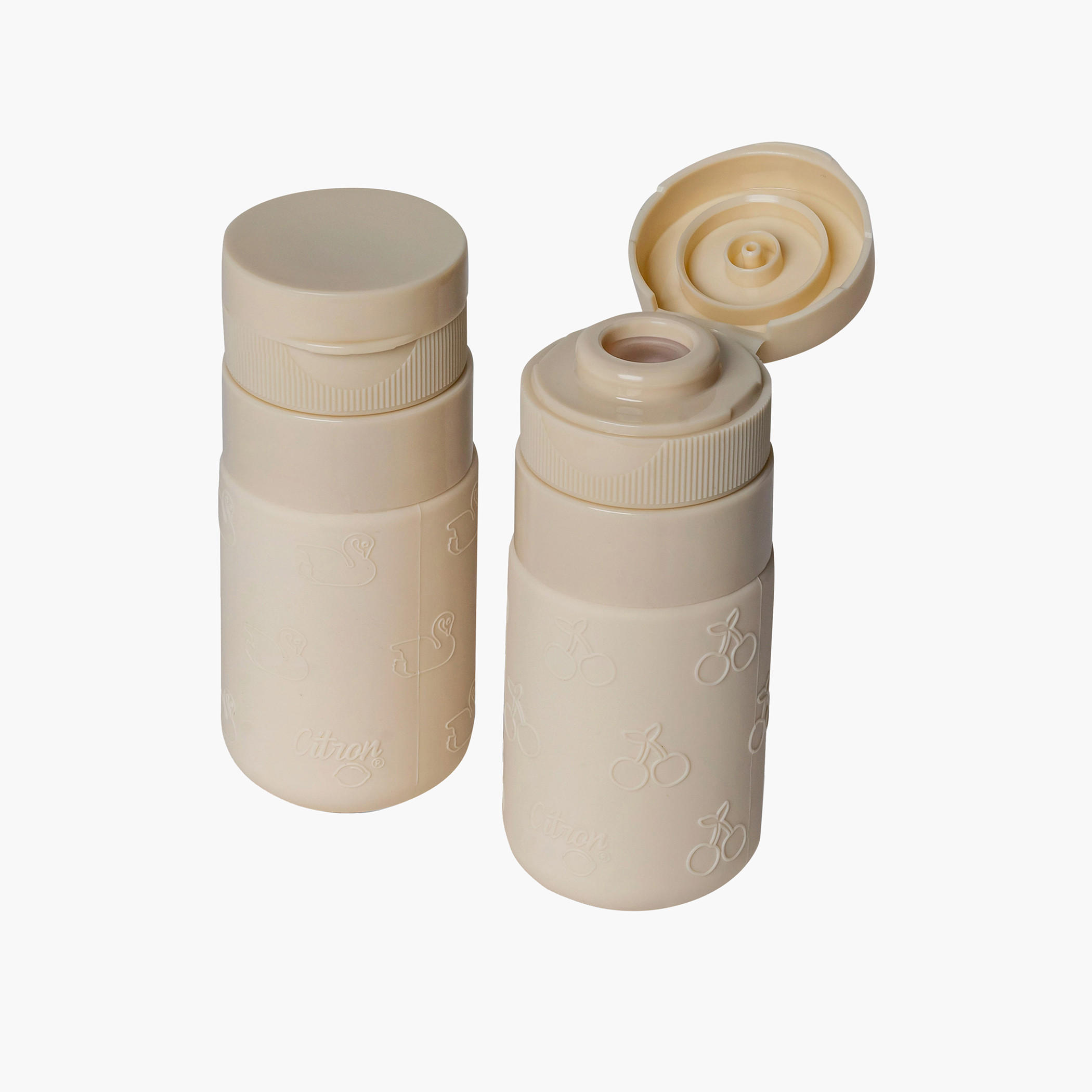 Citron Solid Plastic Water Bottle with No Drip Valve-school-lunchessentials-lunchboxes-image-2