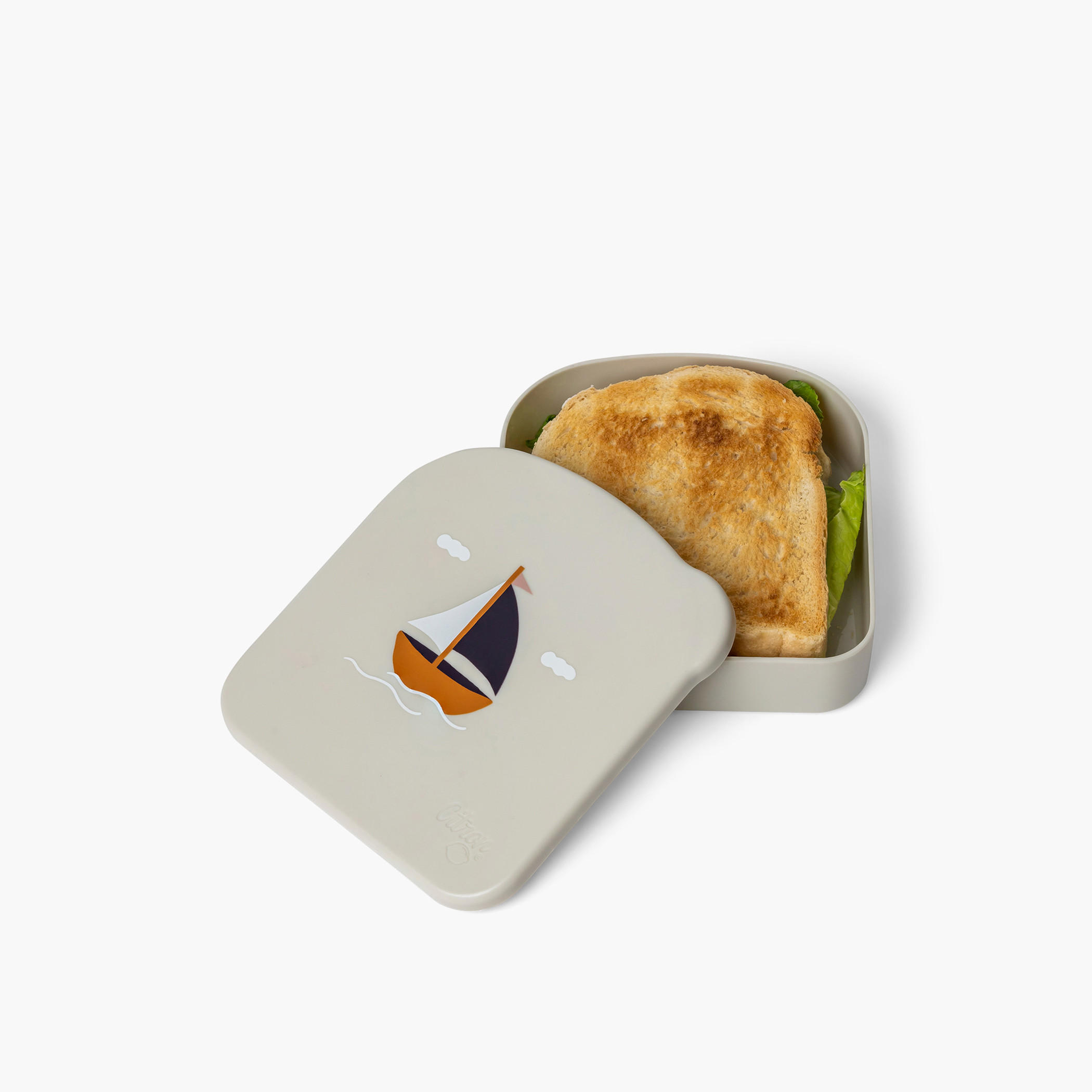 Citron Sailboat Print Square Shaped Lunch Box-school-lunchessentials-lunchboxes-image-5