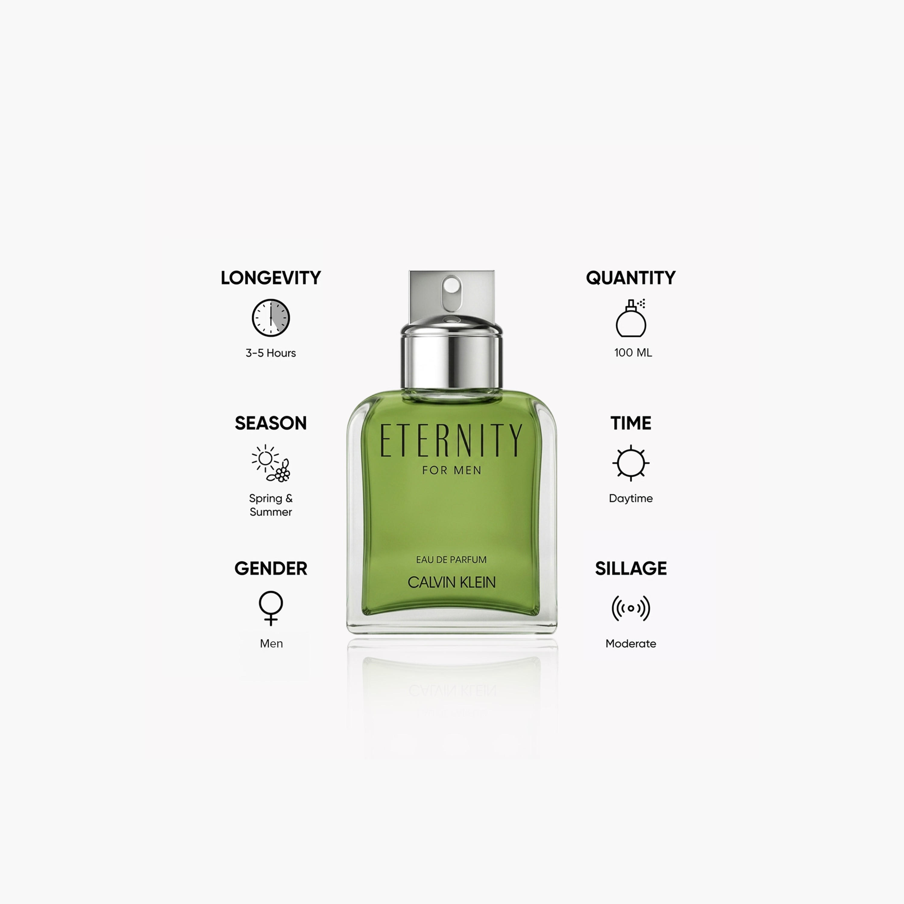 Calvin Klein Eternity Eau de Parfum Spray for Men - 100 ml-beautyandpersonalcare-fragrance-men-image-2