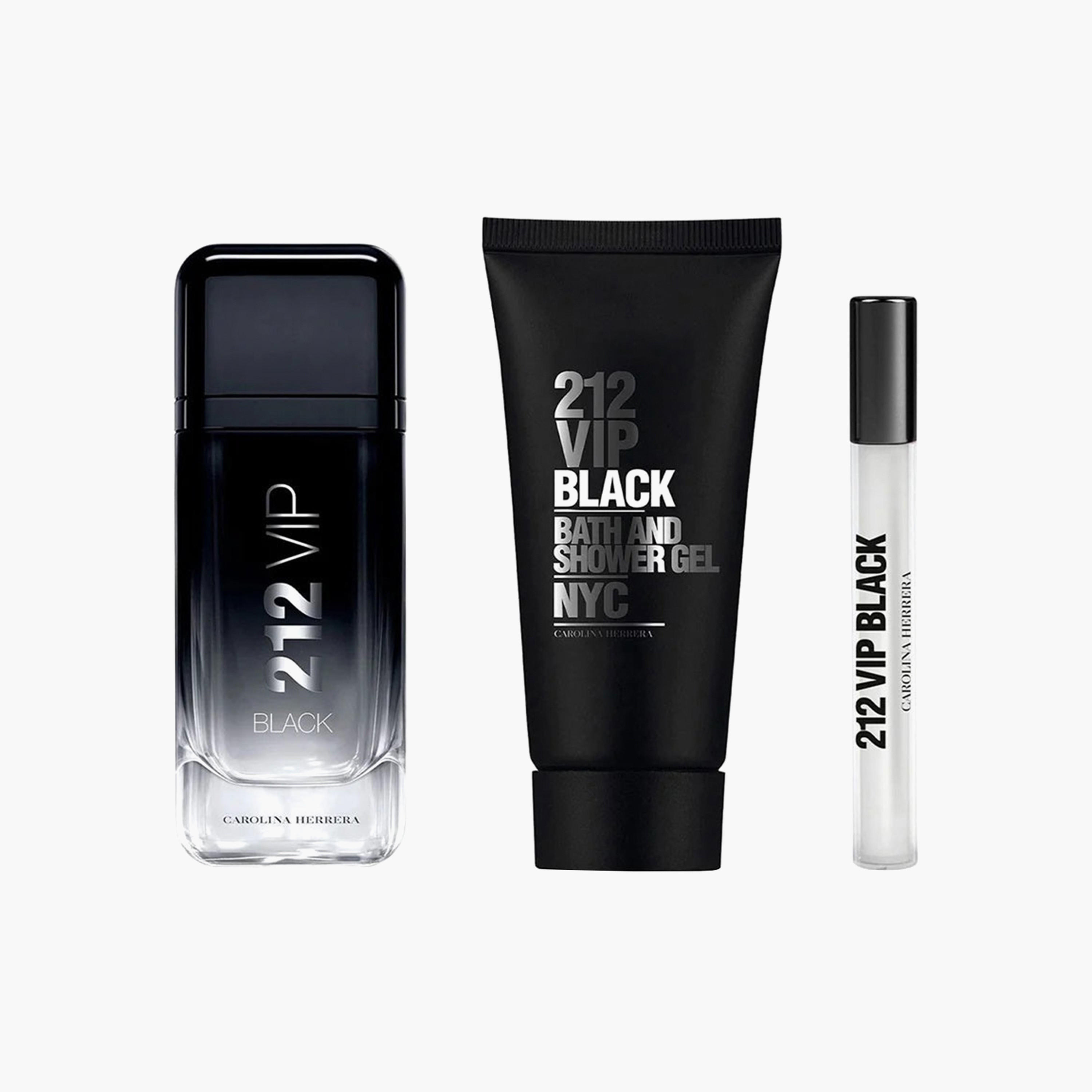Carolina Herrera 212 VIP Black 3-Piece Eau de Parfum Set for Men-beautyandpersonalcare-giftsets-image-1