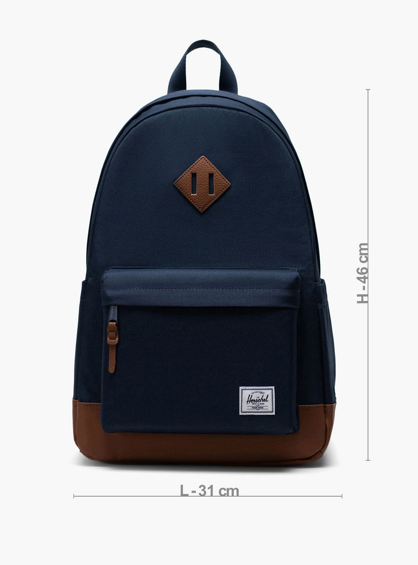 Herschel Supply Co Solid Backpack with Adjustable Straps and Zip Closure - 15x32x45 cms-school-bagsandbackpacks-backpacks-image-3