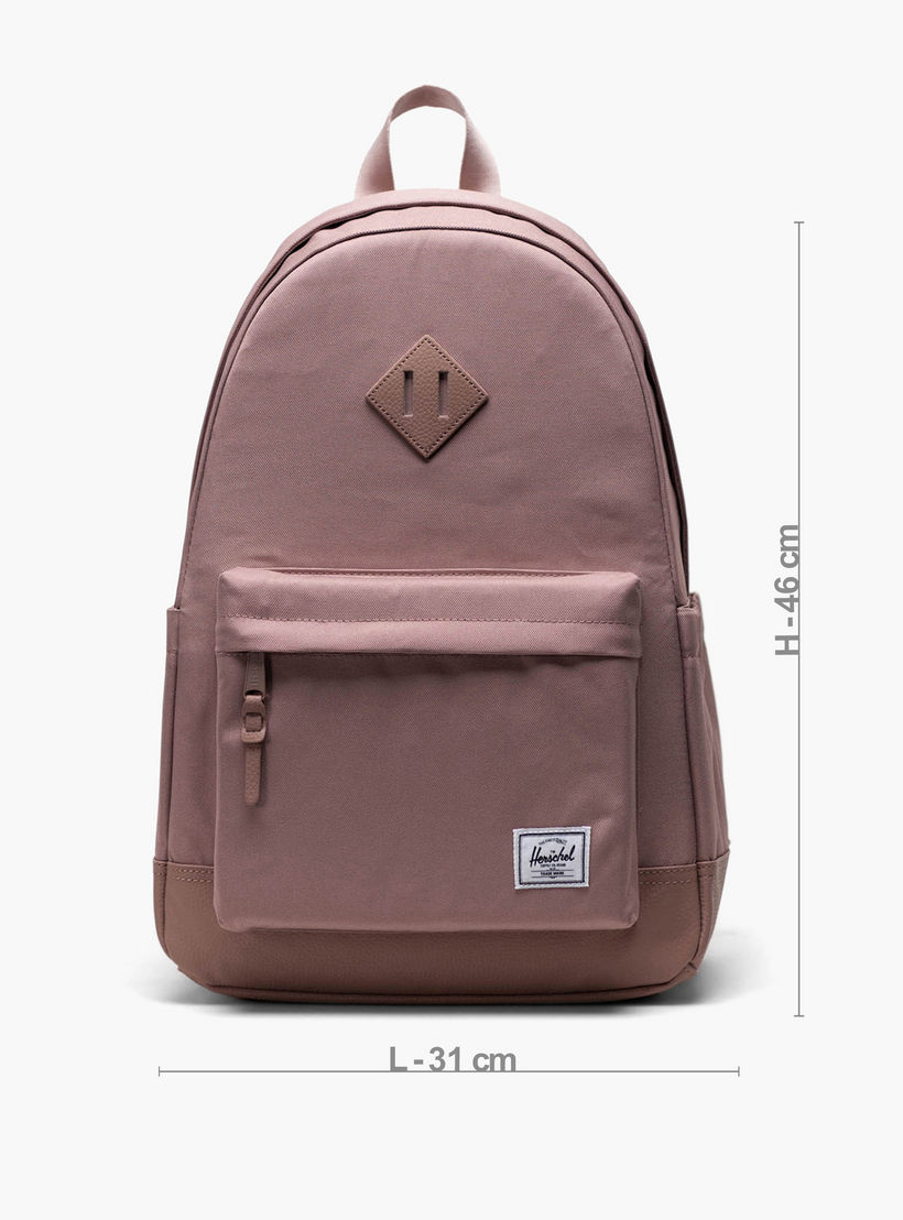 شنطة ظهر سادة بحمالات قابلة للتعديل وسحاب إغلاق من هيرشيل سبلاي كو - 15x32x45 سم-school-bagsandbackpacks-backpacks-image-3