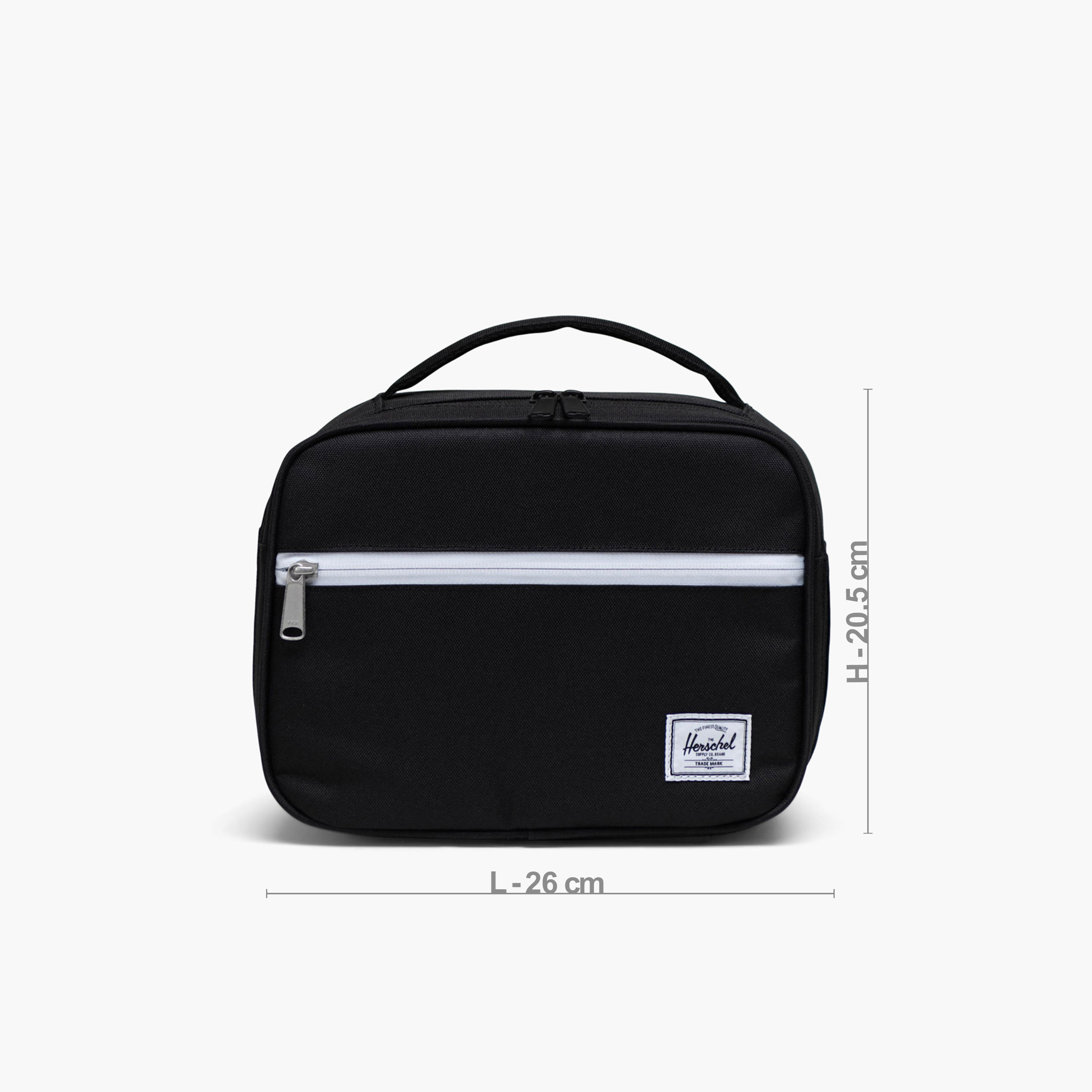 Herschel Supply Co Solid Lunch Bag with Handle and Zip Closure-school-lunchessentials-lunchbags-image-3
