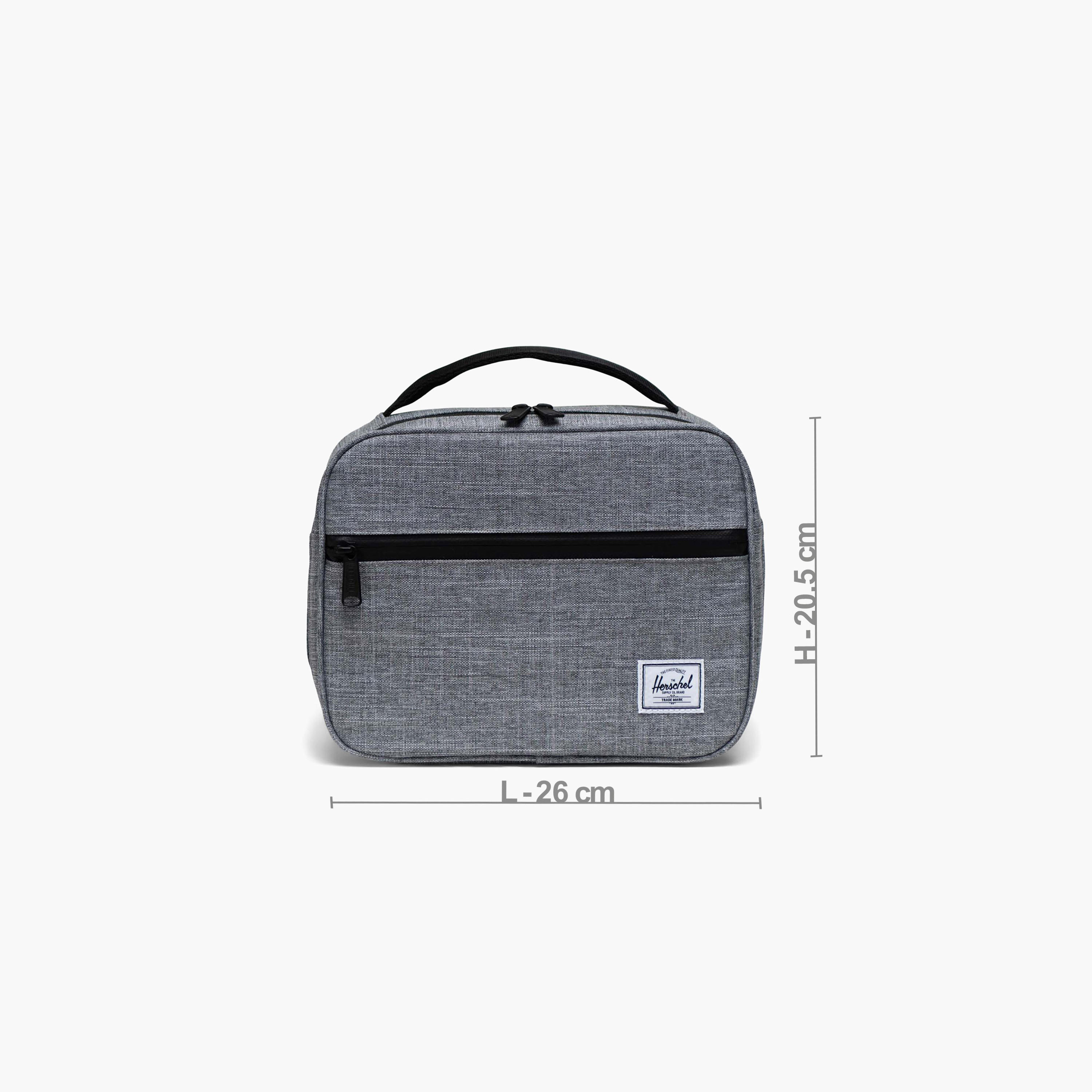 Herschel Supply Co Solid Lunch Bag with Handle and Zip Closure-school-lunchessentials-lunchbags-image-3