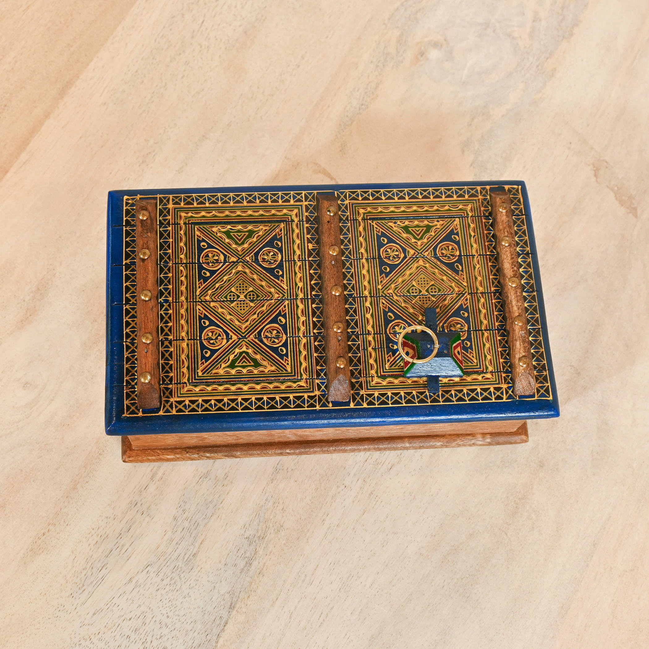 Home Carving Wooden Decorative Box - 15x25x9 cms-household-decor-boxesandtrays-image-4