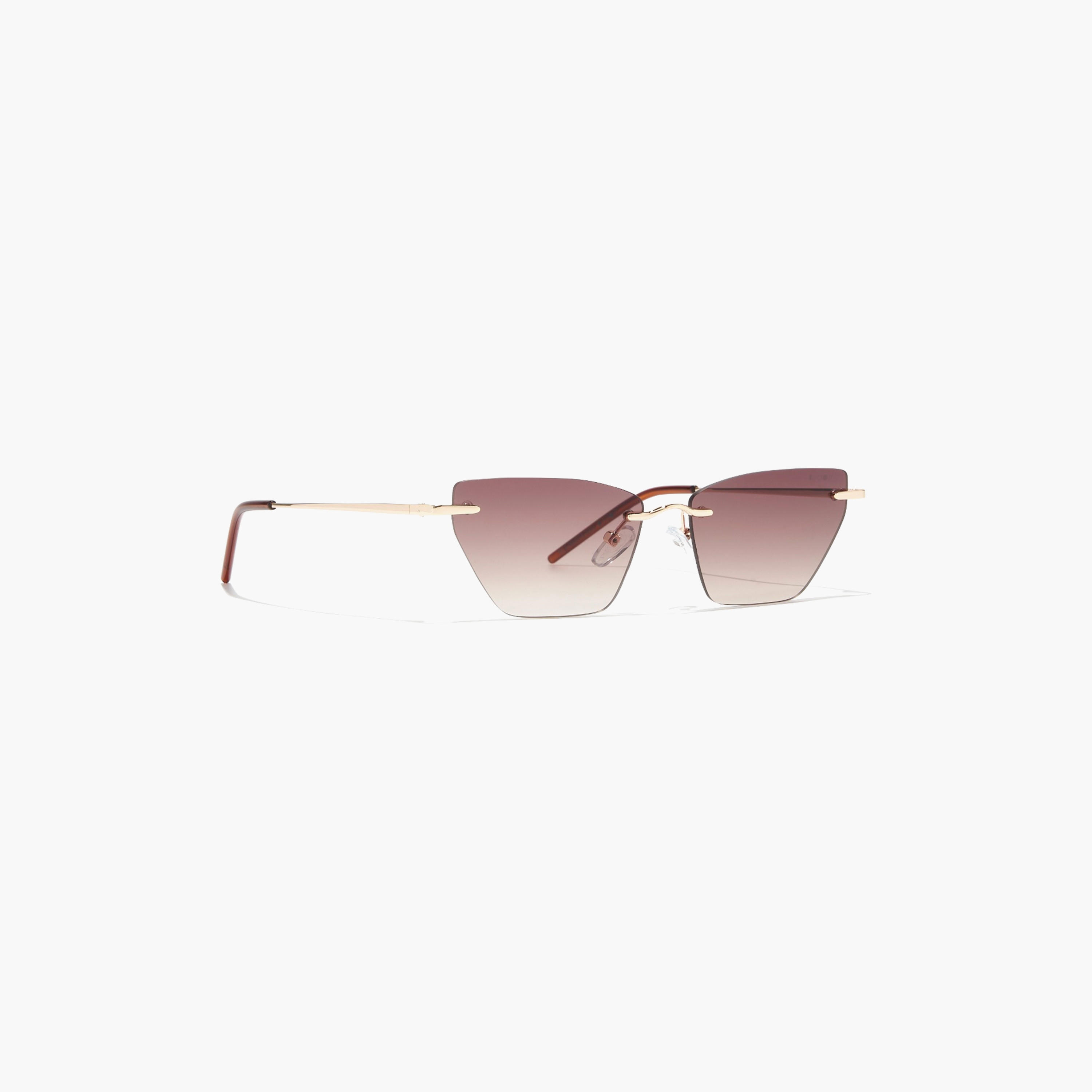 نظارة شمسية بعدسات بنية ذات كات آي من بلاك أوت ويسبر مع 54 مم -women-sunglasses-image-3