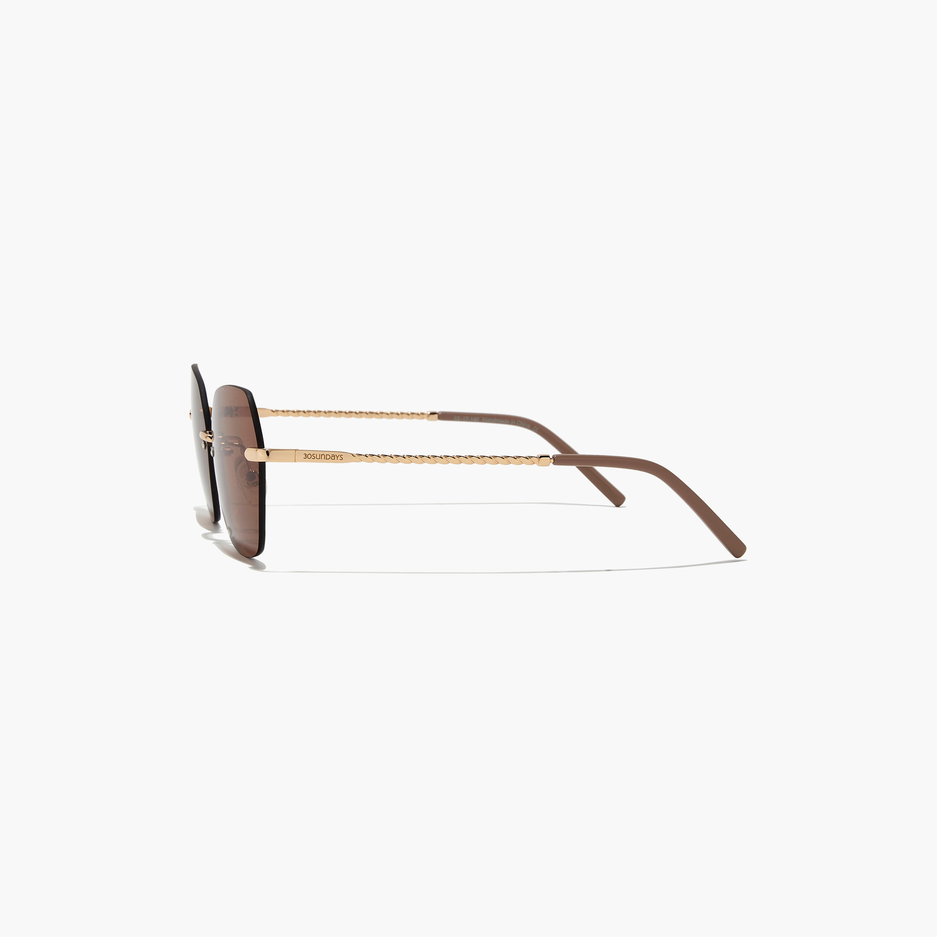 30Sundays ARIA 's Brown Lens 53 MM Geometric Sunglasses -women-sunglasses-image-4