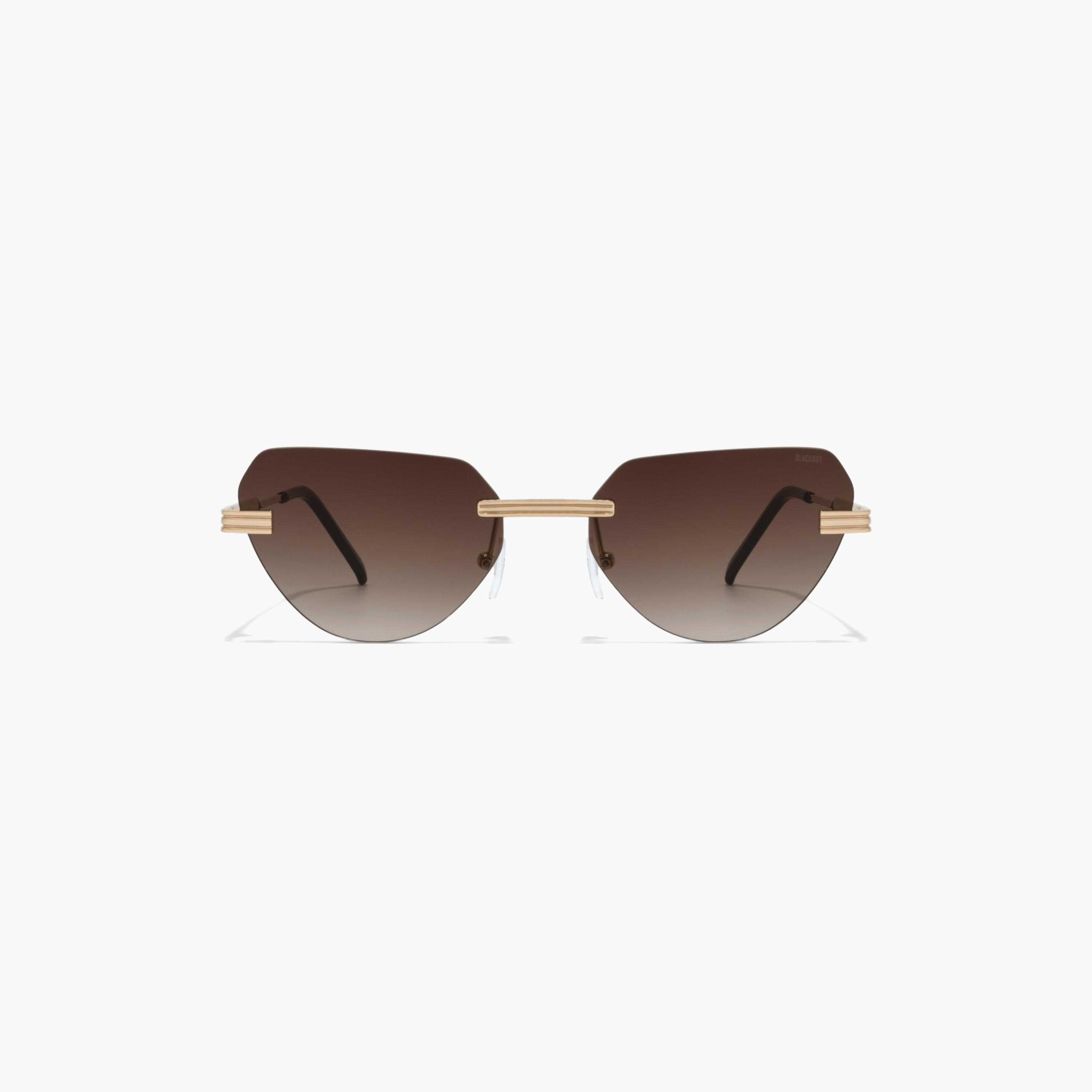 BlackOut LUSTRE 's Brown Lens 54 MM Cat Eye Sunglasses -women-sunglasses-image-3