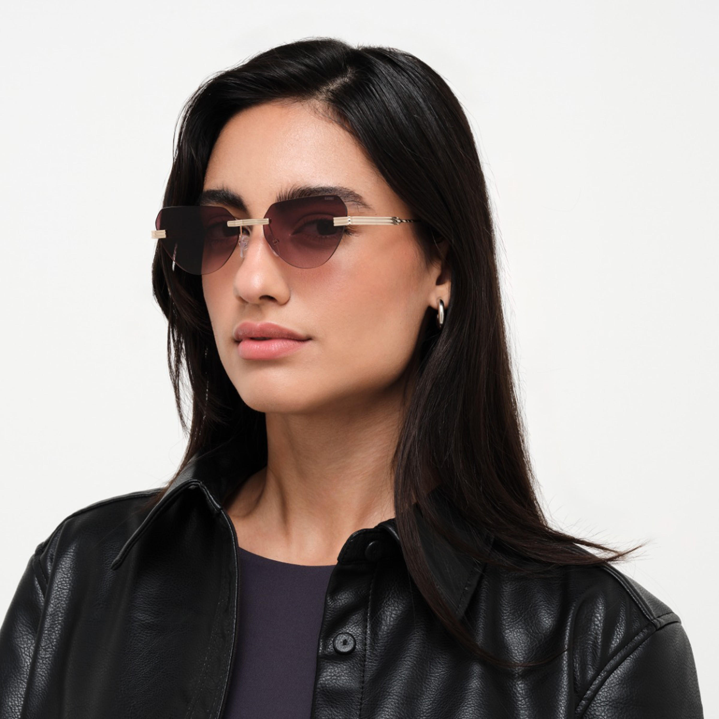 BlackOut LUSTRE 's Brown Lens 54 MM Cat Eye Sunglasses -women-sunglasses-image-5