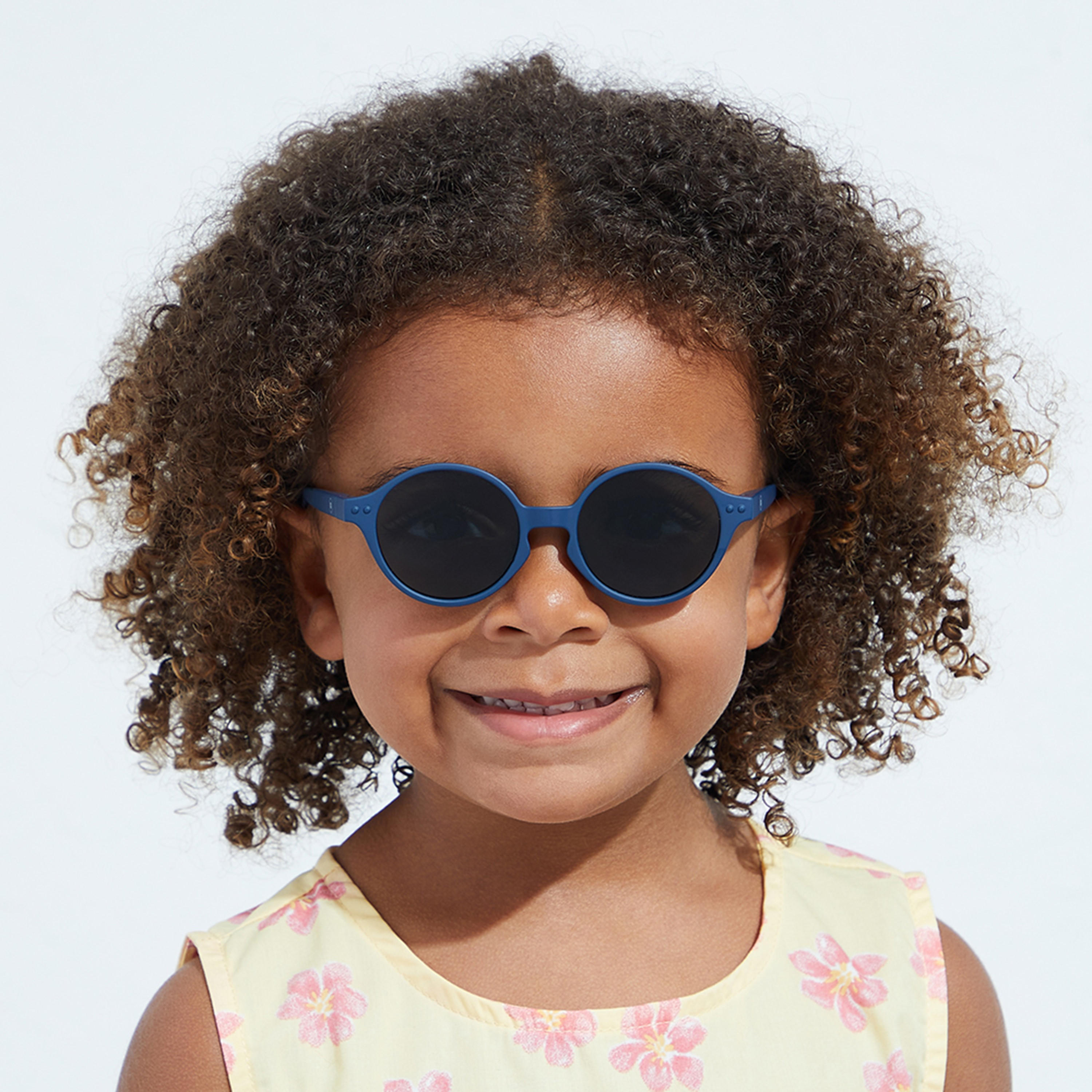 Babamio Kids Grey Lens 40 MM Round Sunglasses | BAB-000500-0207-girls-accessories-sunglasses-image-5