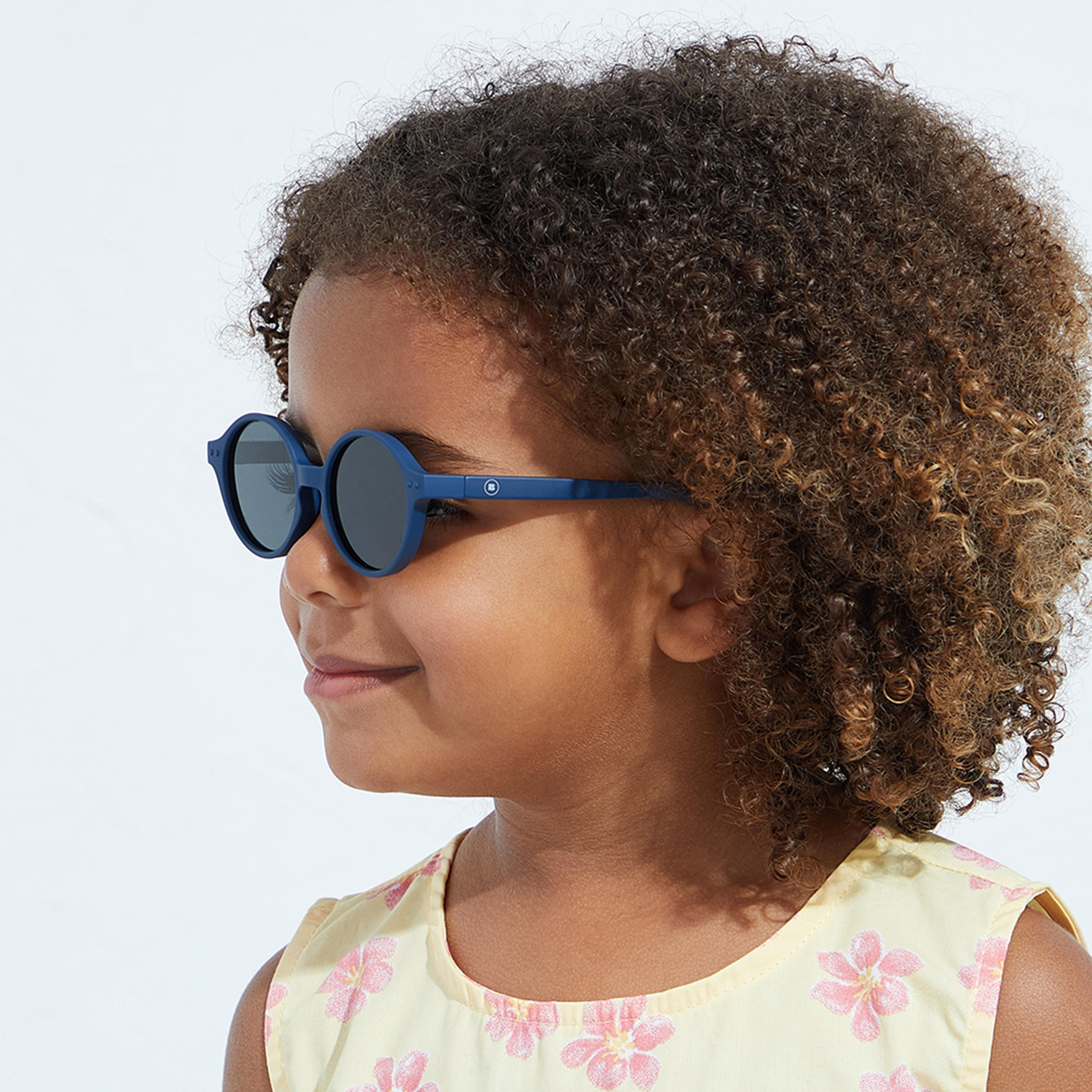 Babamio Kids Grey Lens 40 MM Round Sunglasses | BAB-000500-0207-girls-accessories-sunglasses-image-6
