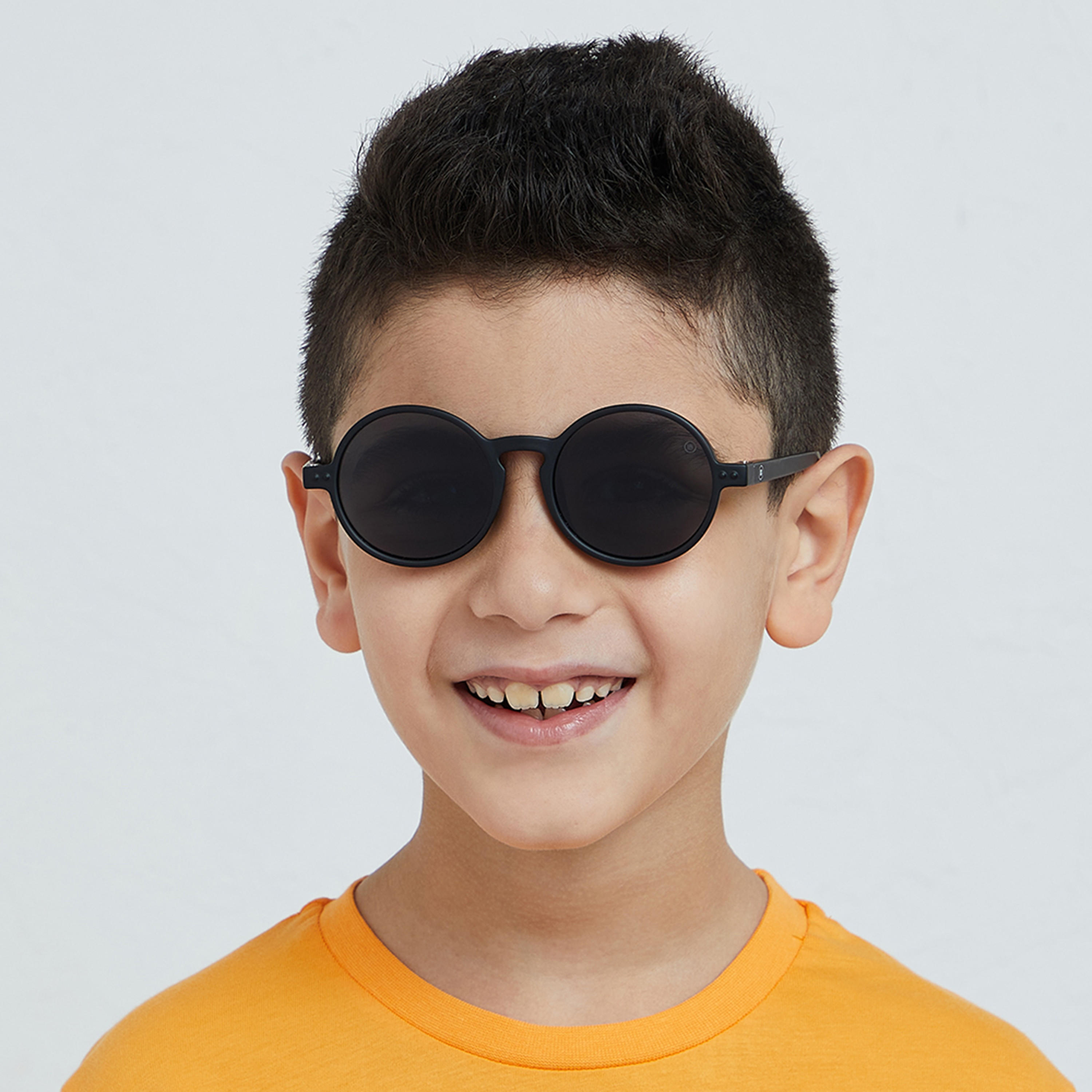 Babamio Kids Grey Lens 46 MM Round Sunglasses | BAB-000501-0107-girls-accessories-sunglasses-image-6