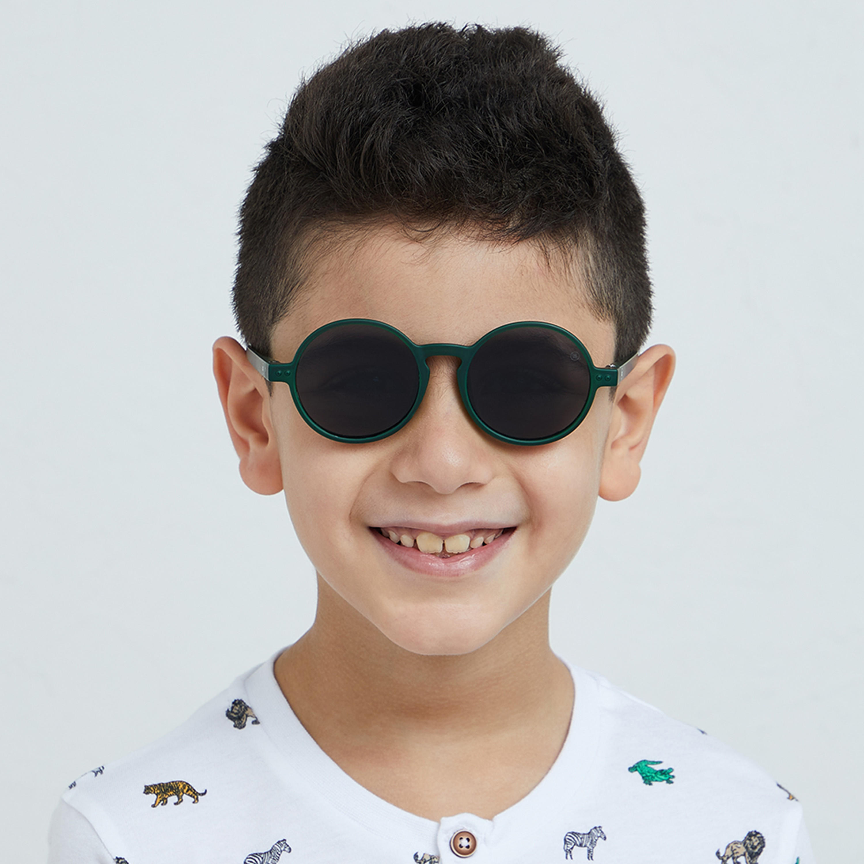 Babamio Kids Grey Lens 46 MM Round Sunglasses | BAB-000501-0607-girls-accessories-sunglasses-image-6